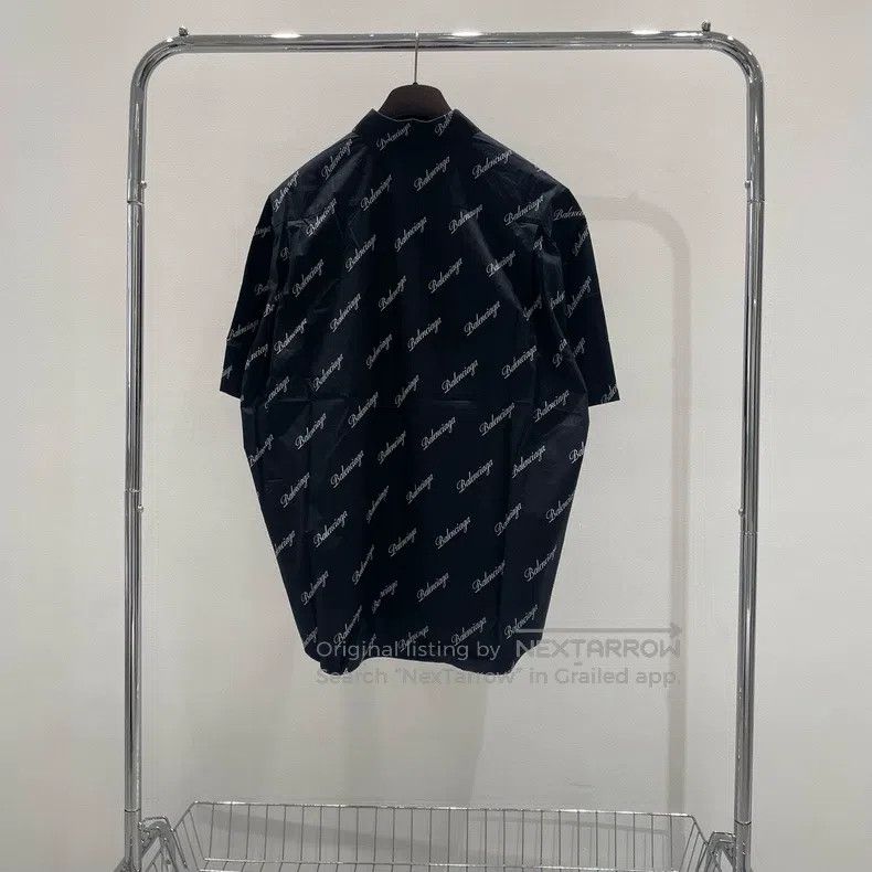Balenciaga Balenciaga size 37 Black full logo full print black short- Size US S / EU 44-46 / 1 - 2 Thumbnail