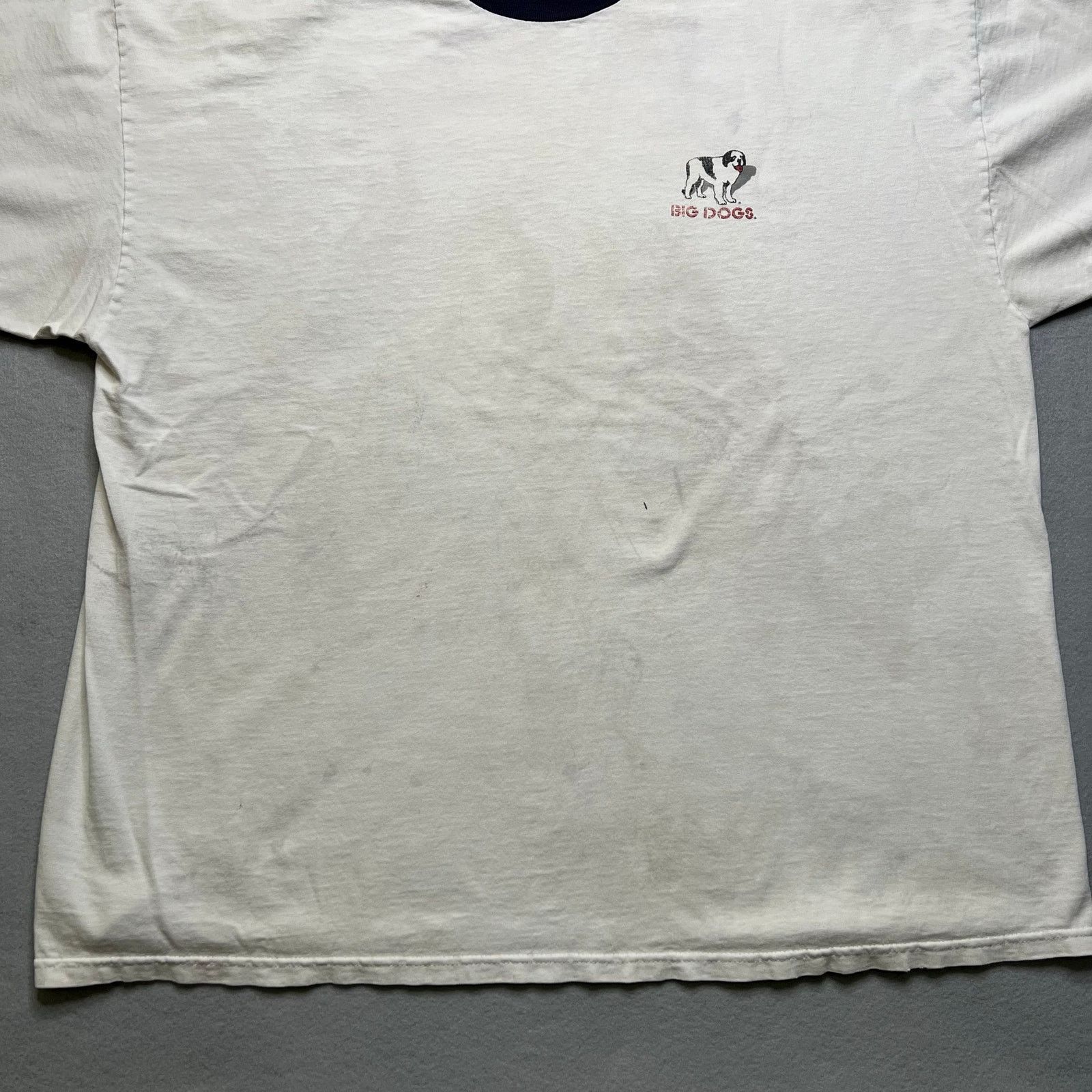 Big Dogs Vintage Big Dogs T Shirt Mens XXL White Ringer Attitude Y2K Size US XXL / EU 58 / 5 - 8 Thumbnail