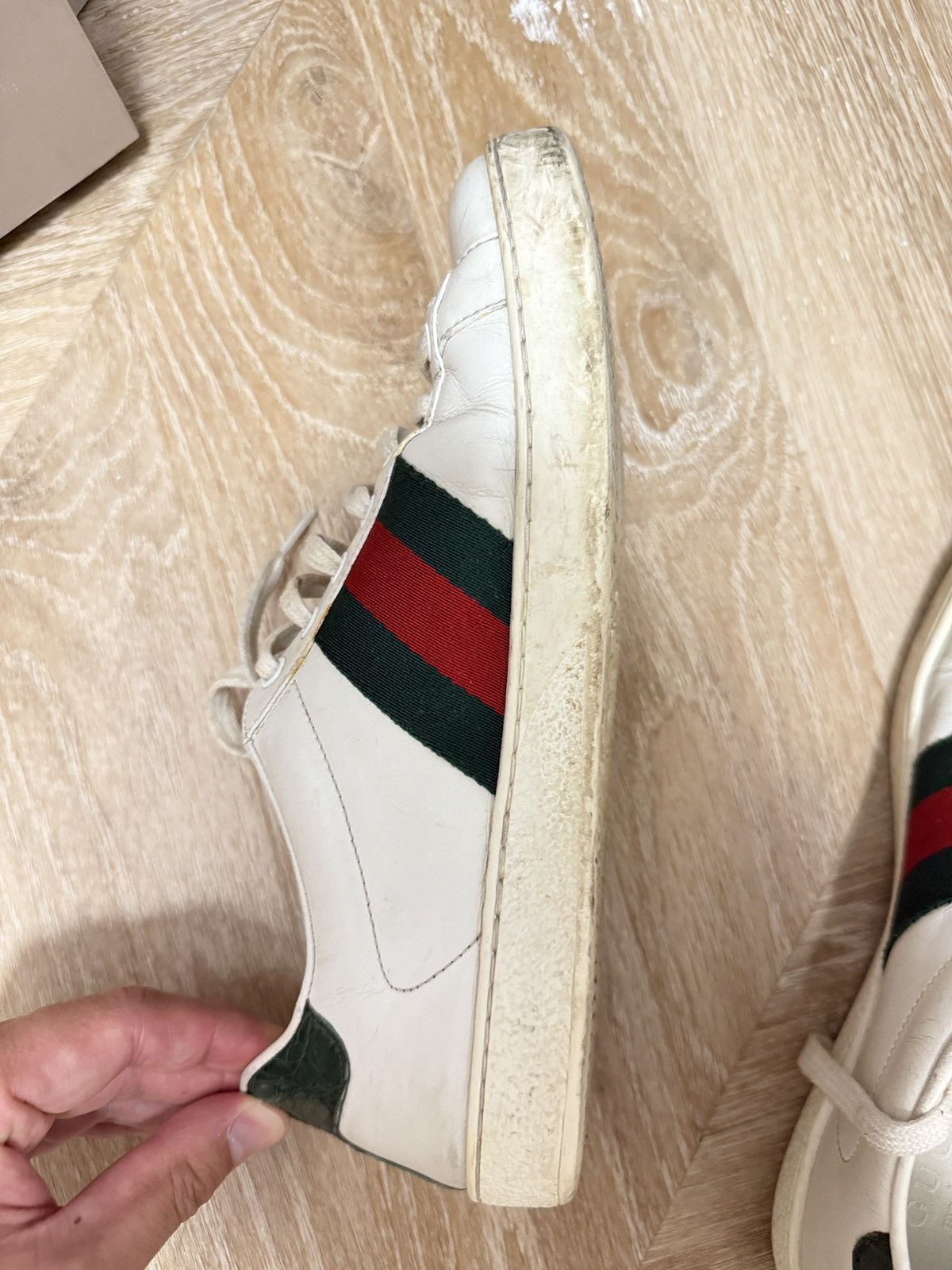 Gucci Men's Gucci Ace sneaker with Web US 7 Size US 7 / EU 40 - 11 Thumbnail