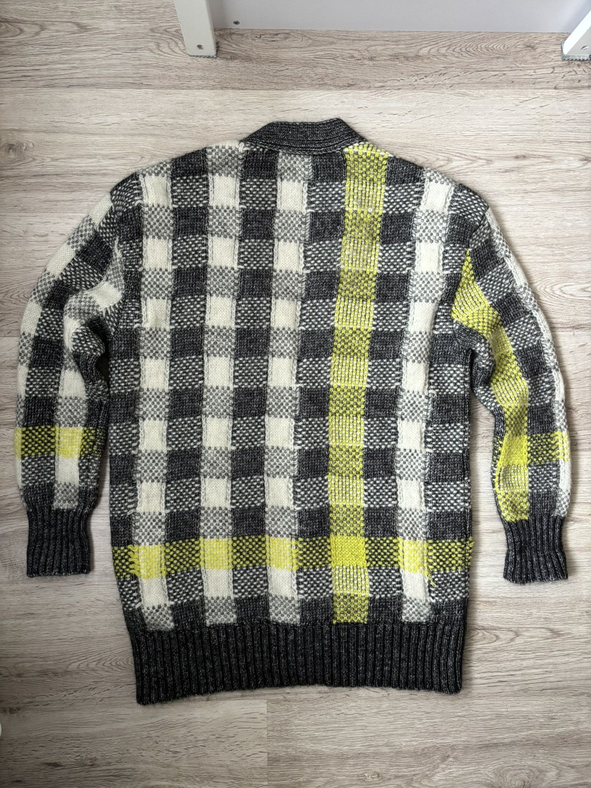 Alexander McQueen MCQ ALEXANDER MCQUEEN Checked knitted cardigan Size S / US 4 / IT 40 - 15 Thumbnail