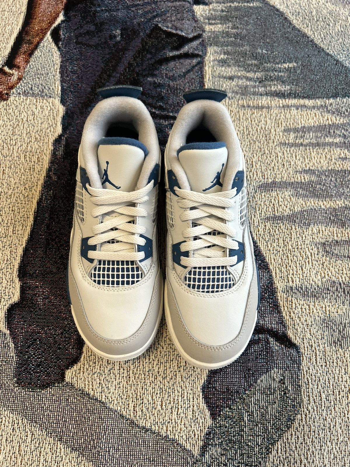 Nike Jordan 4 Military Blue SIZE 1Y Size US 5 / EU 37 - 2 Thumbnail