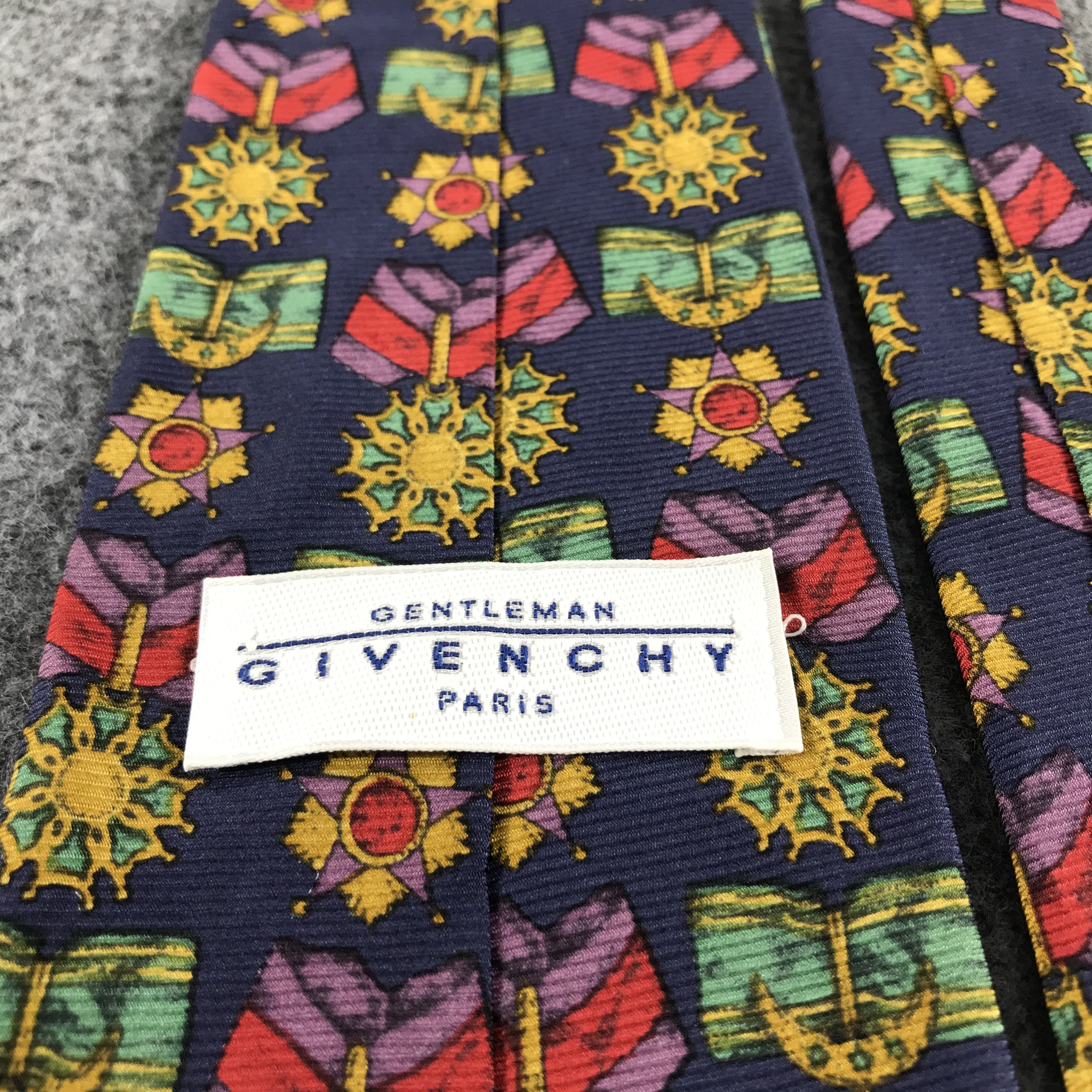 Givenchy × Vintage Vintage Luxury Givenchy Silk Neck Ties T34 Size ONE SIZE - 3 Thumbnail