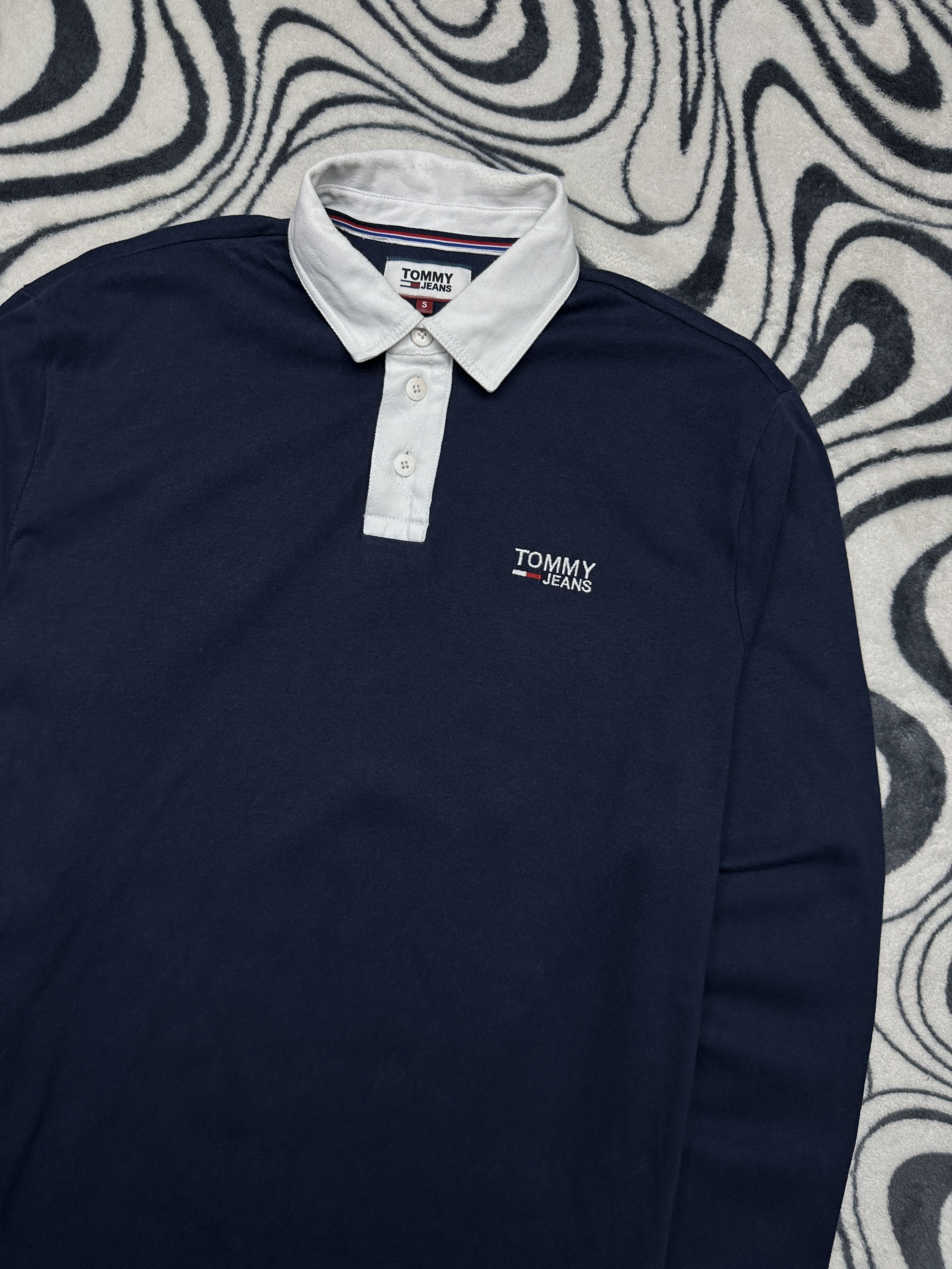 Tommy Hilfiger Tommy Hilfiger Mens Rugby Long Sleeve Polo Shirt Size US S / EU 44-46 / 1 - 2 Thumbnail