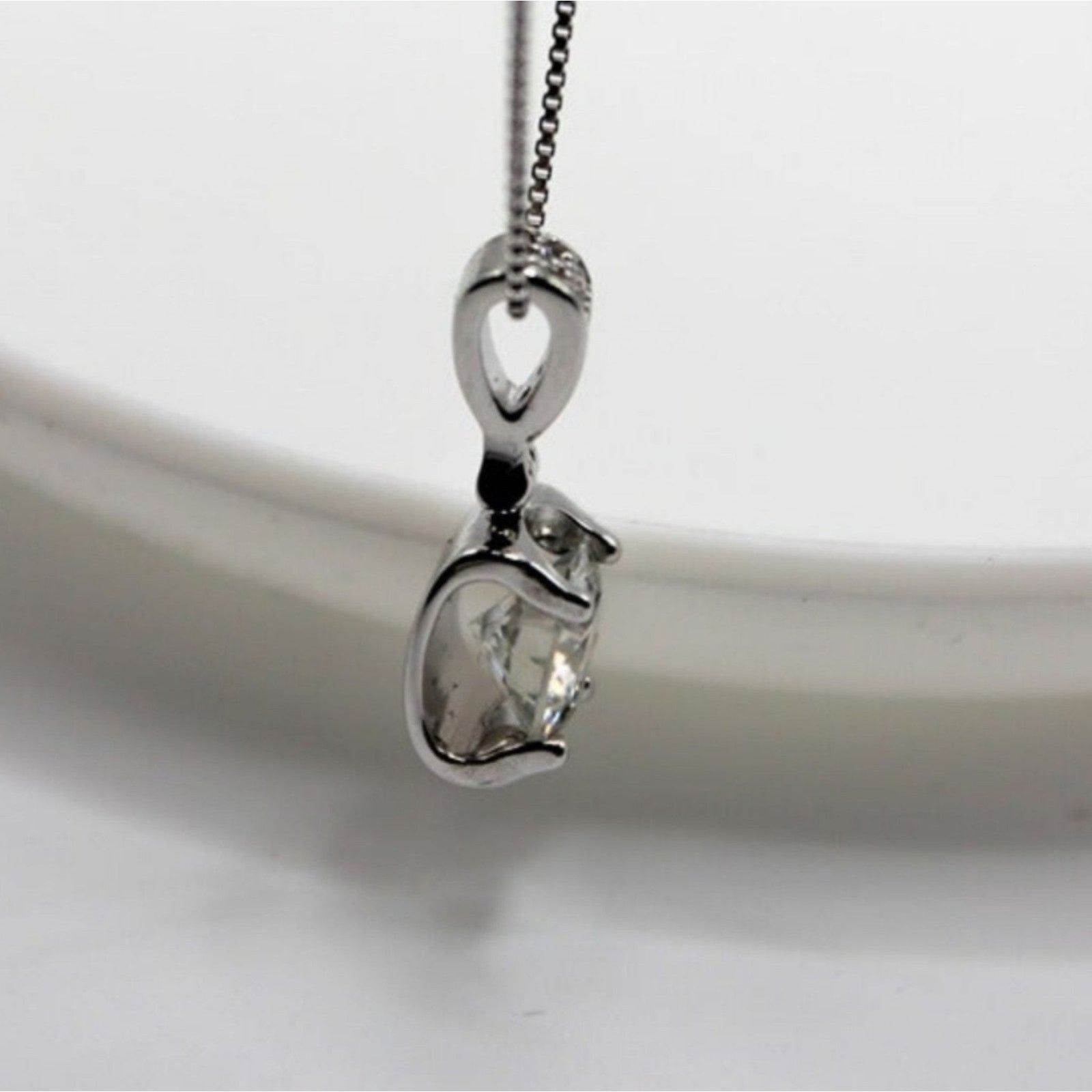 Other Necklace Pendant 1 Ct Round Cut Moissanite 925 Silver Size ONE SIZE - 10 Thumbnail