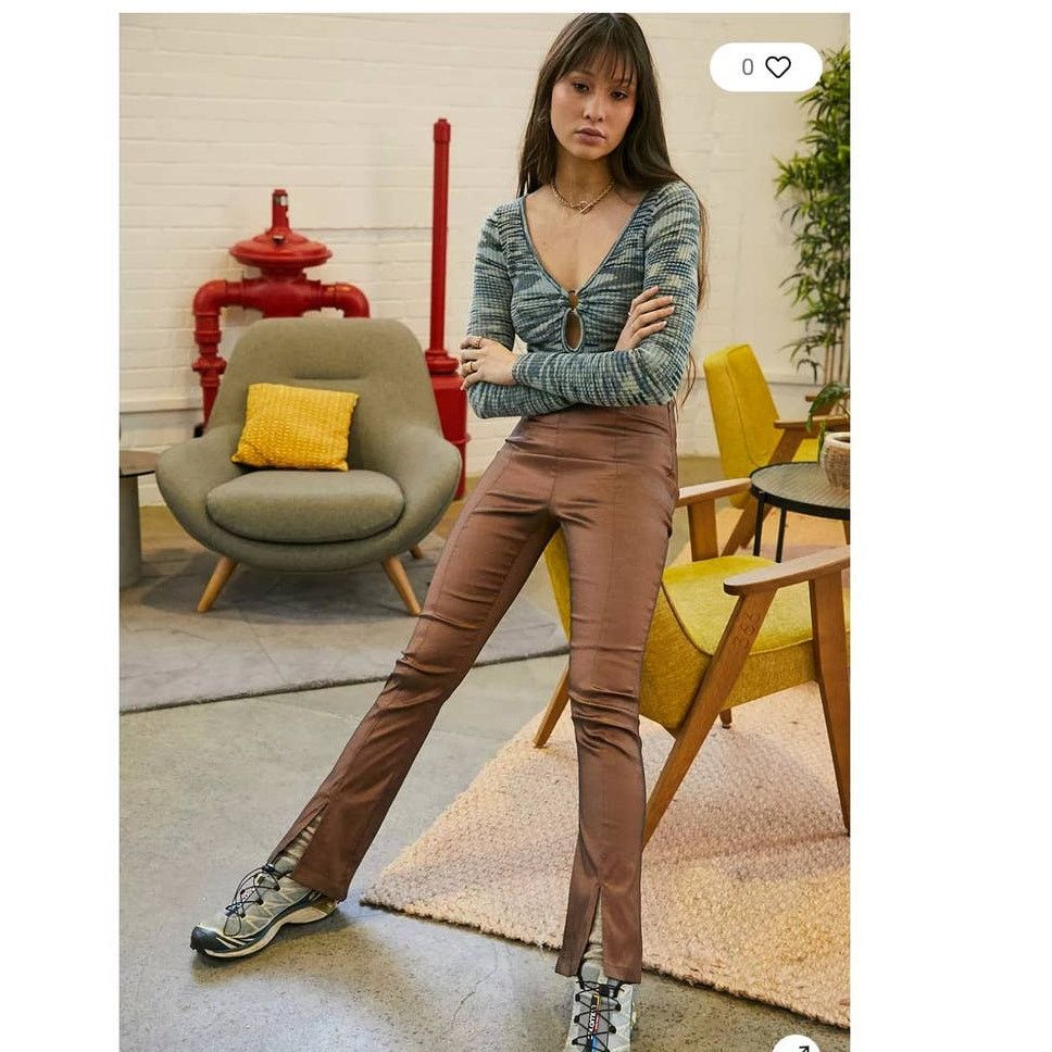 Free People New Free People Hosbjerg Elora Pants $168 MEDIUM/US 6 Size 28" / US 6 / IT 42 - 6 Thumbnail