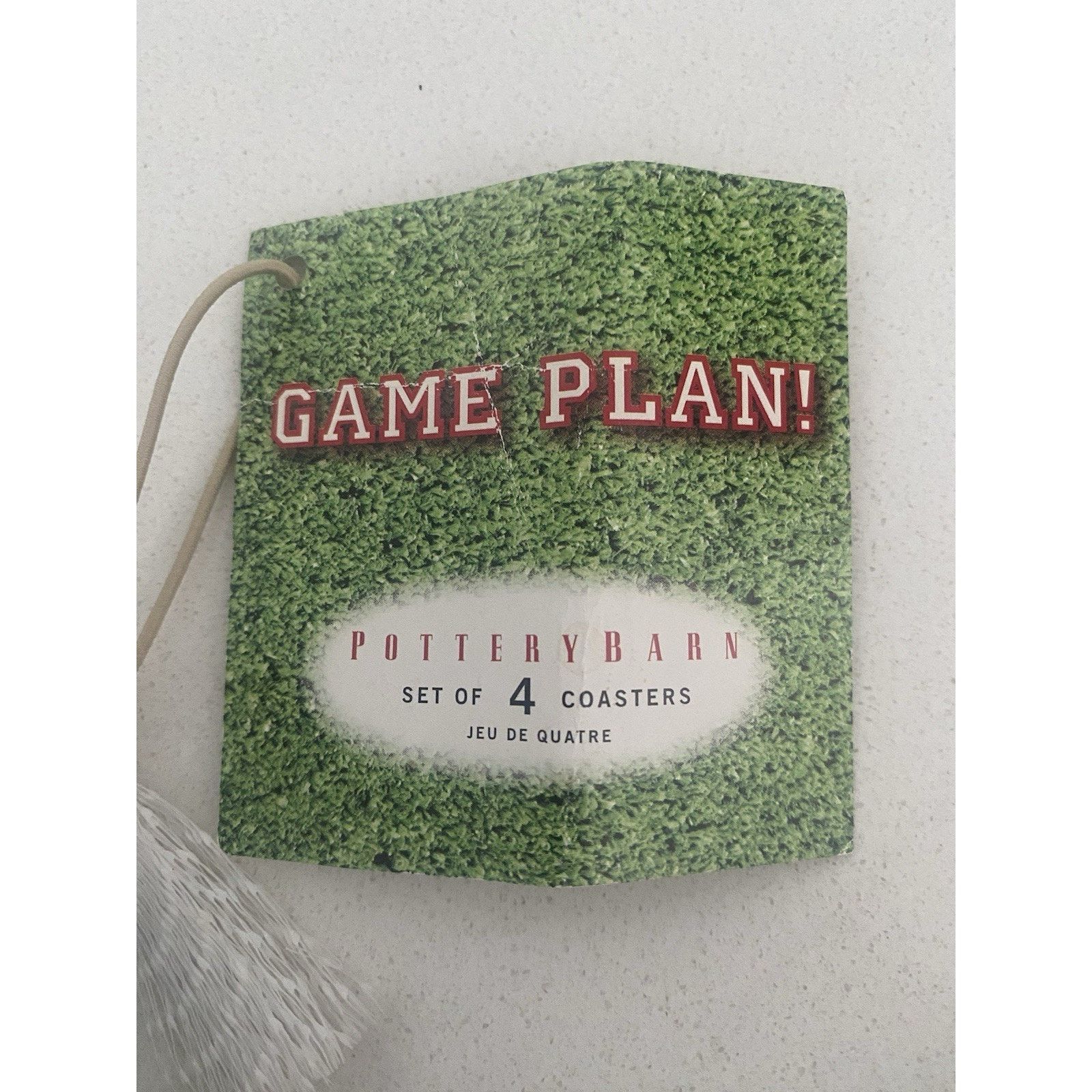 & Other Stories Pottery Barn coasters set of 4 - Game Plan NWT Size ONE SIZE - 10 Thumbnail