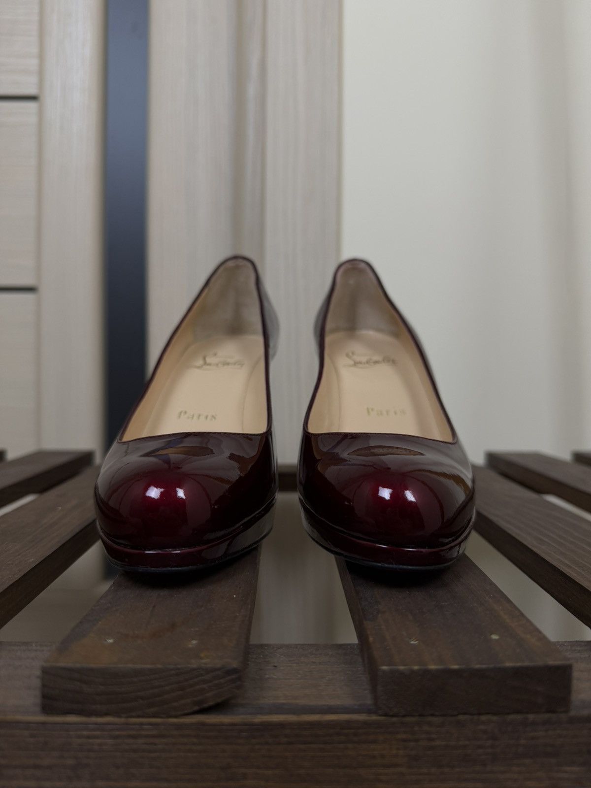 Christian Louboutin Christian Louboutin New Simple Pump Heels Rouge Red Patent Size US 5 / IT 35 - 9 Thumbnail