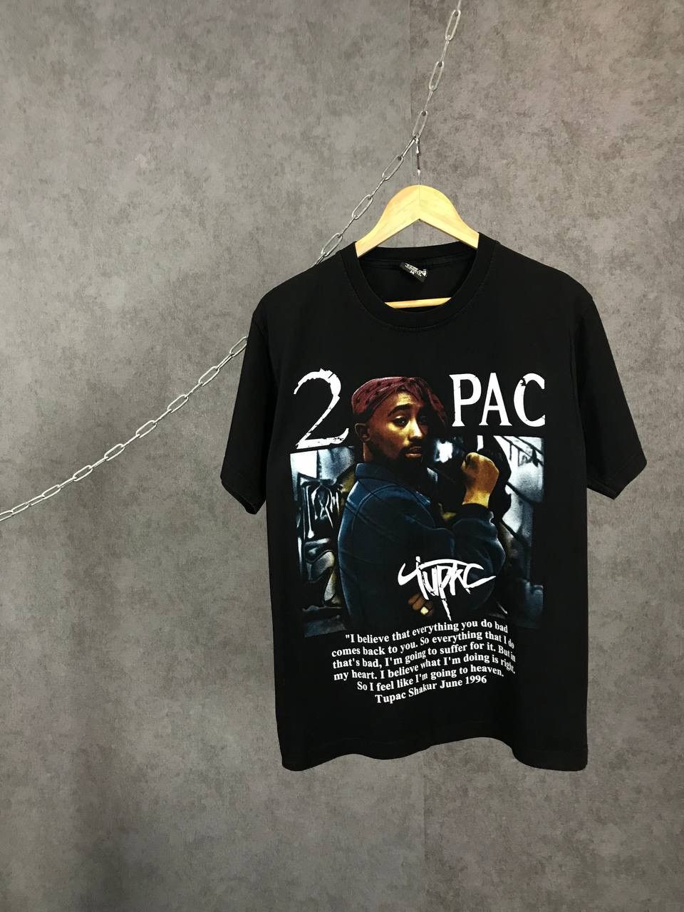 Band Tees × Rap Tees × Vintage 2pac Tupac vintage rap band overprinted tee Size US M / EU 48-50 / 2 - 1 Thumbnail