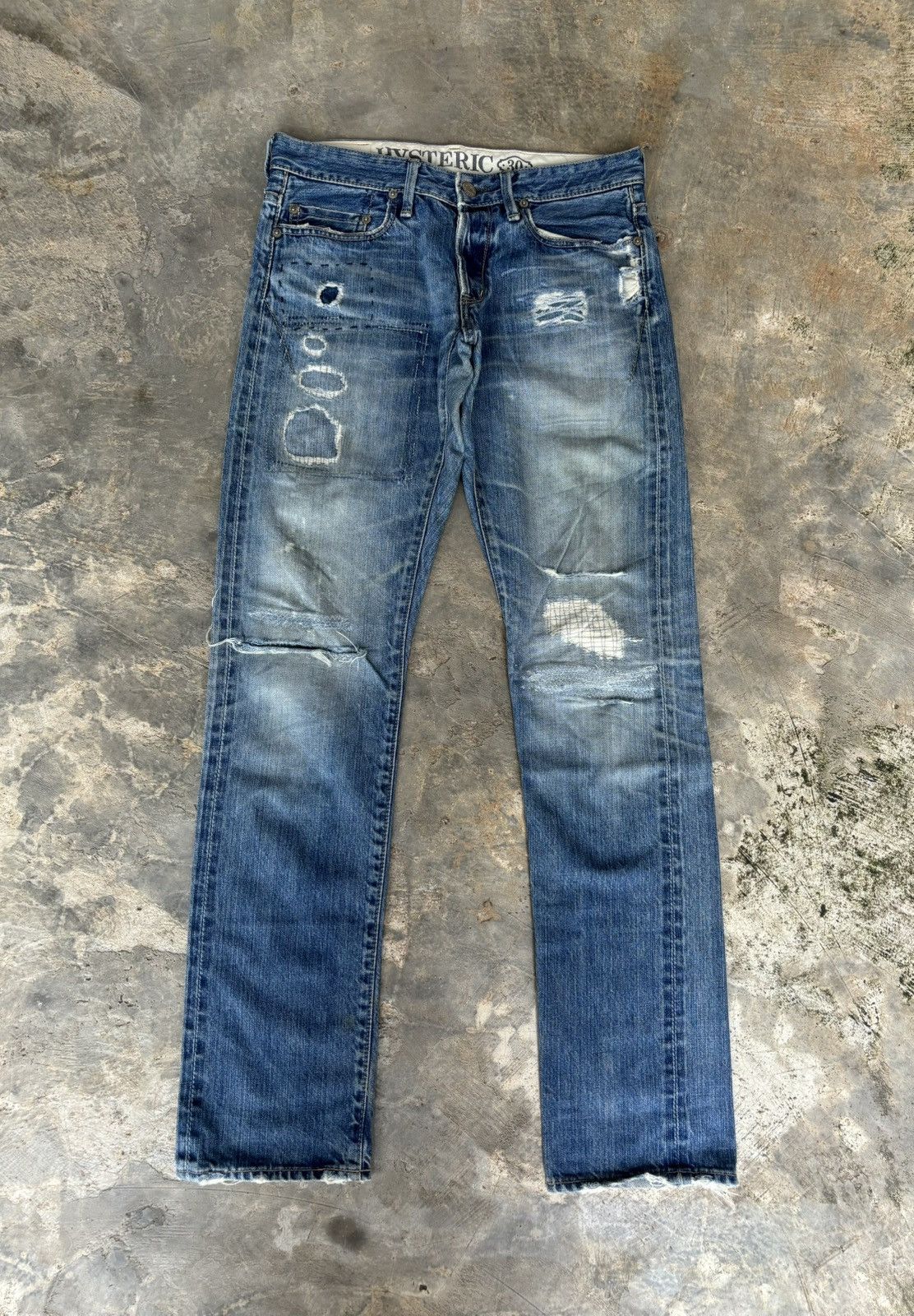 Hysteric Glamour Hysteric Glamour Distressed Selvedge Denim Size US 30 / EU 46 - 1 Thumbnail