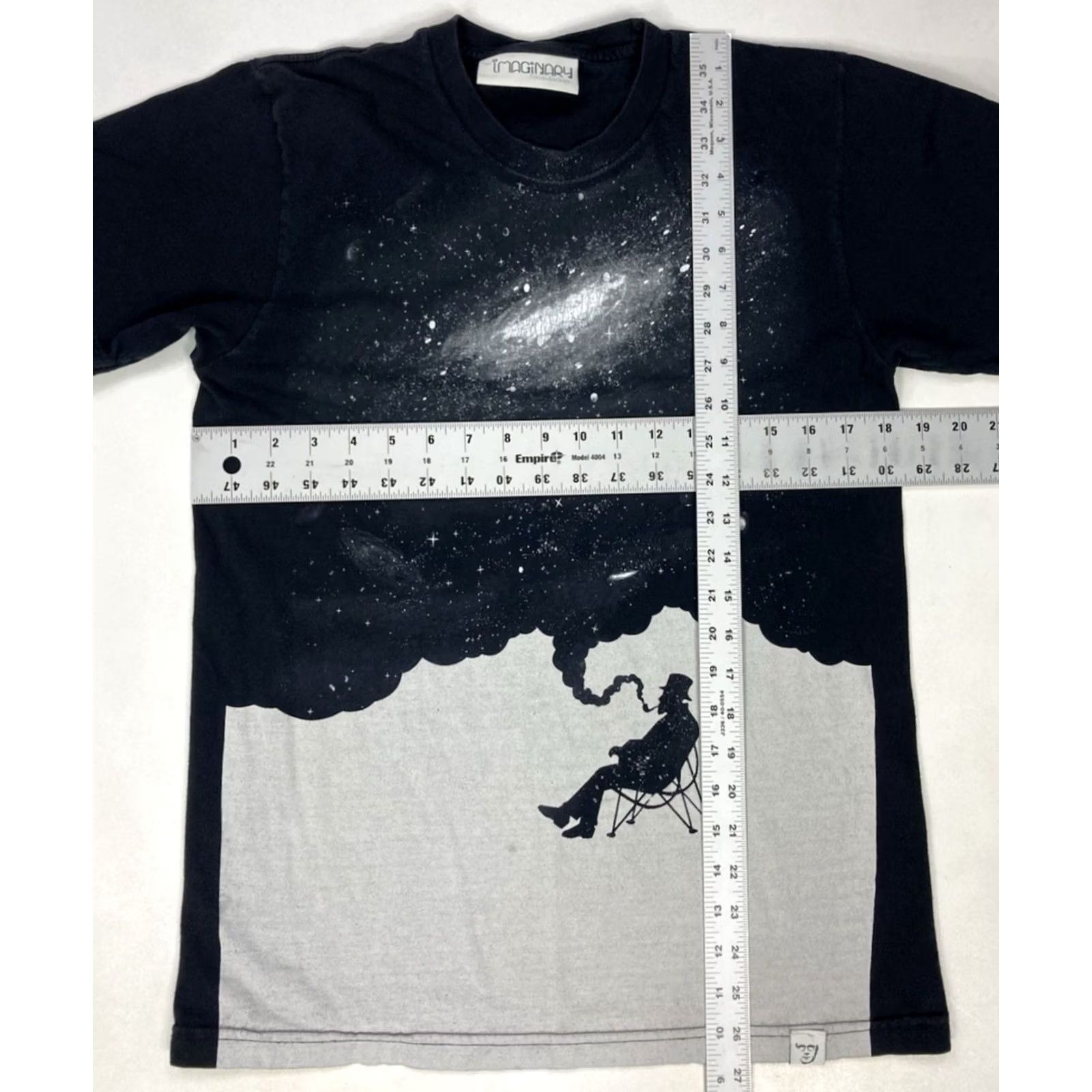 Vintage VINTAGE The Imaginary Foundation Space Graphic T-shirt Mens Small Black Short Sleeve USA Size US S / EU 44-46 / 1 - 7 Thumbnail