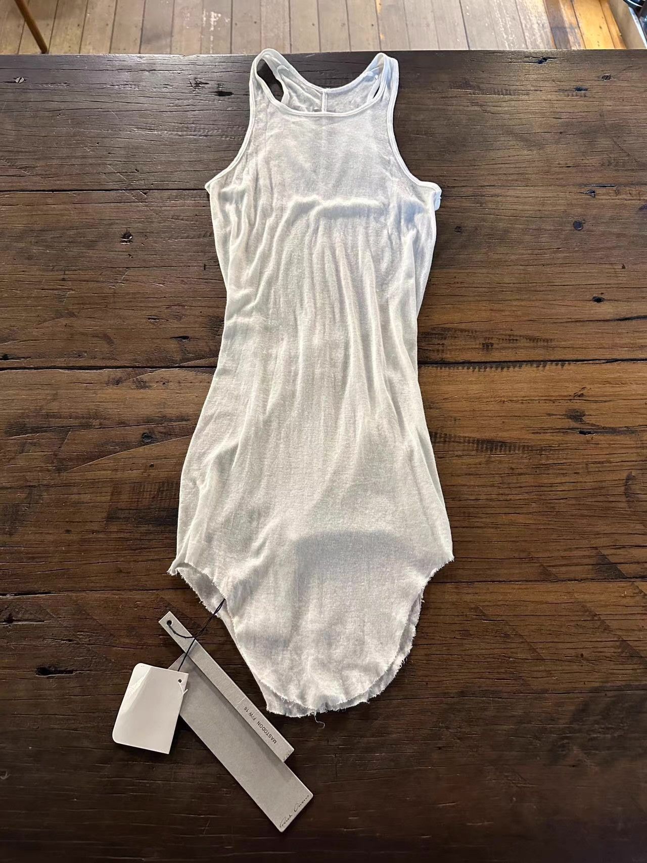 Rick Owens Rick Owens 16FW 'MASTODON' classic ribbed tank top Ｑ25 Size XS / US 0-2 / IT 36-38 - 1 Thumbnail