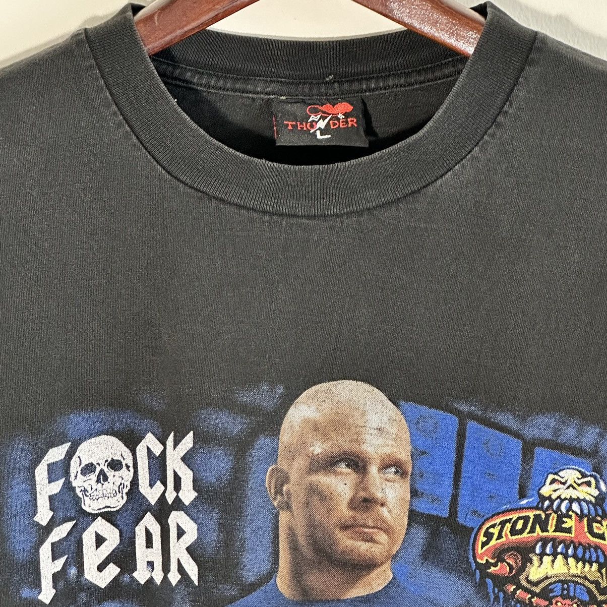 Rap Tees × Vintage × WWE Vintage Stone Cold F Fear Drink Beer Rap T-Shirt Size US XL / EU 56 / 4 - 4 Thumbnail