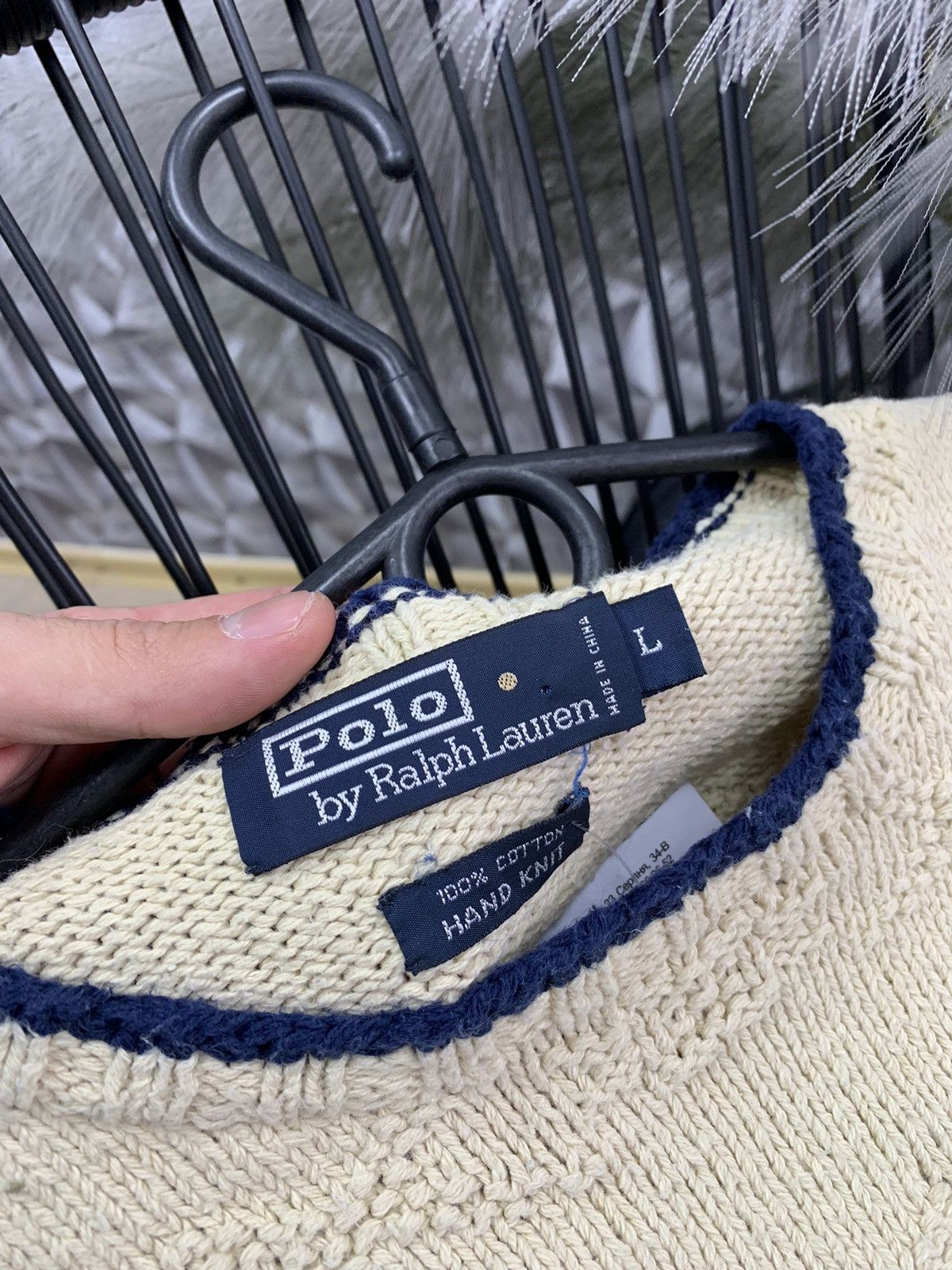 Polo Ralph Lauren × Ralph Lauren RALPH LAUREN KNITTED USA LOGO SWEATER JUMPER Size L / US 10 / IT 46 - 3 Thumbnail