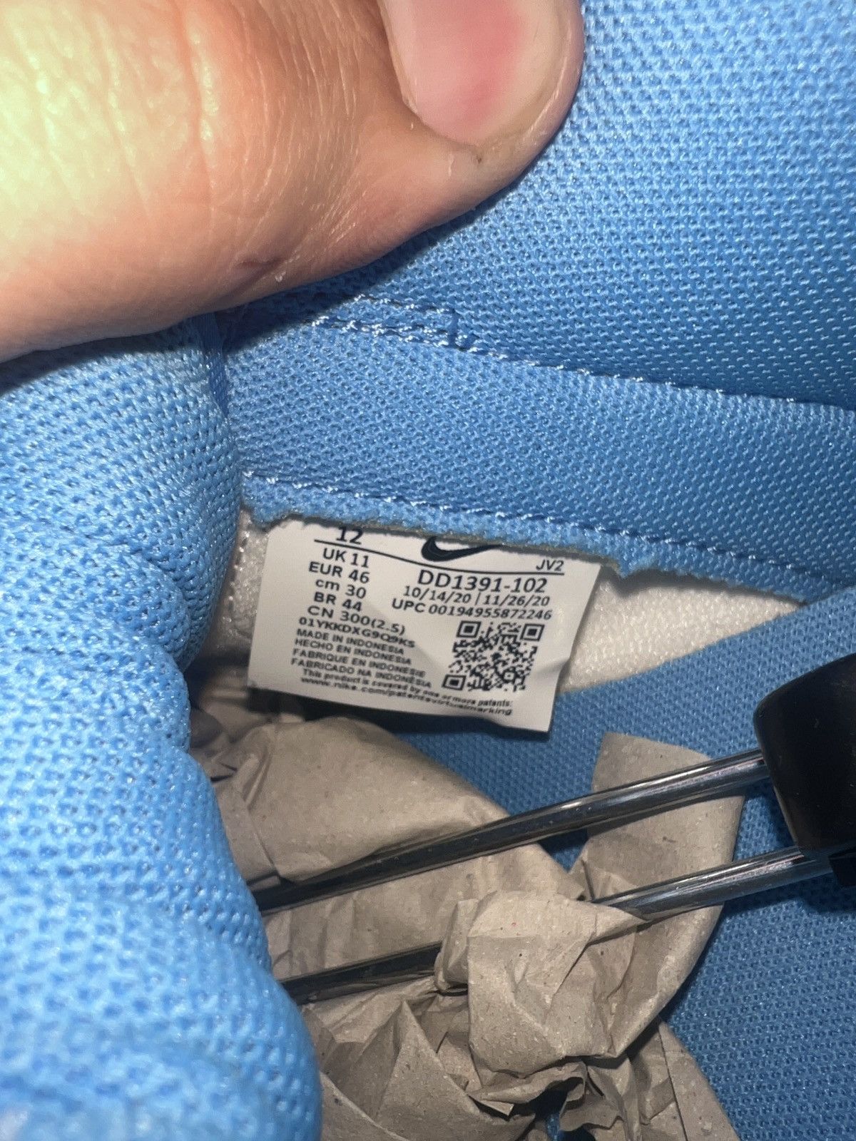 Nike Nike UNC Dunk Low Size US 12 / EU 45 - 7 Thumbnail