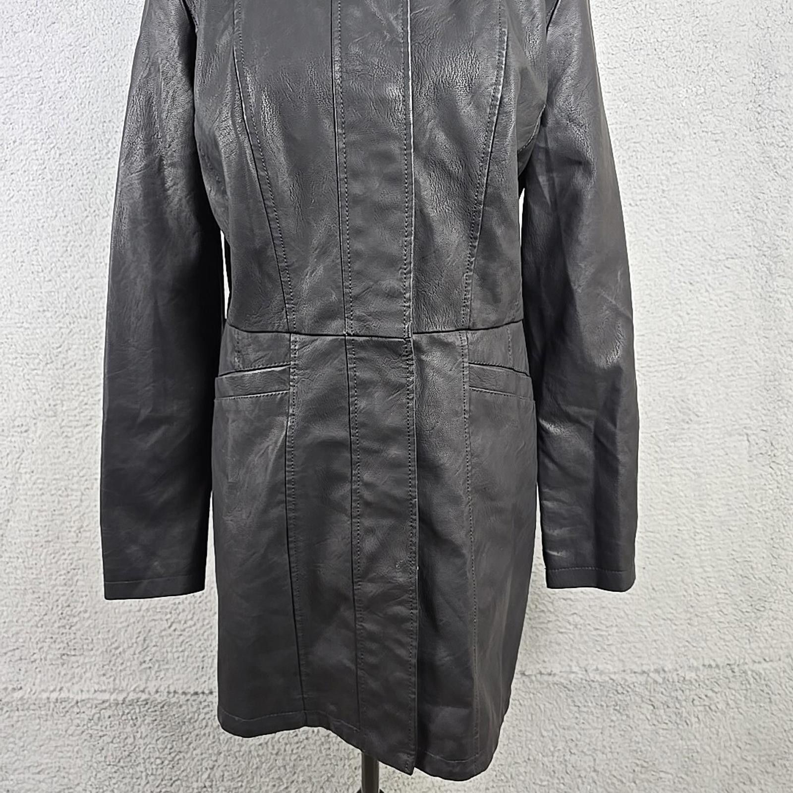 Other BACCINI Women's Faux Leather Black Size Medium Jacket Size M / US 6-8 / IT 42-44 - 3 Thumbnail