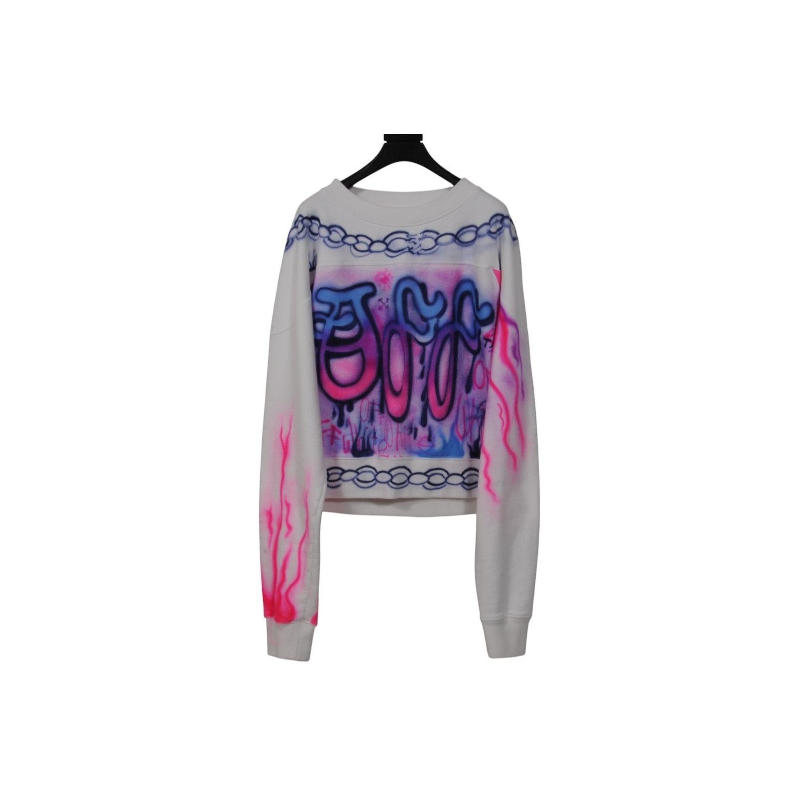 Off-White Off White Babybrush Crewneck Graffiti Contour Sweater Size US XL / EU 56 / 4 - 11 Thumbnail