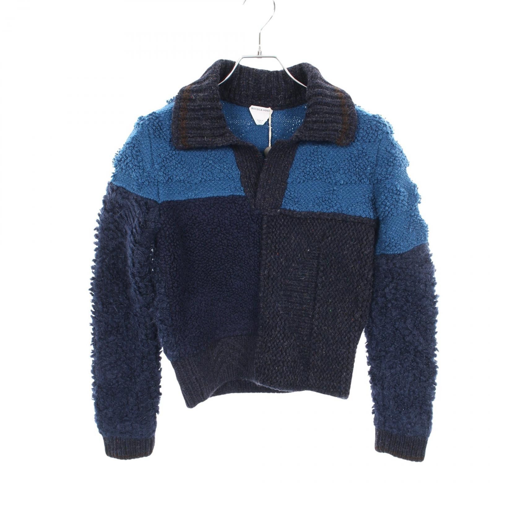 Bottega Veneta Bottega Veneta Bottega Veneta Patchwork Wool Knit Top Textile Tops DUTY FREE for USA Size ONE SIZE - 1 Thumbnail