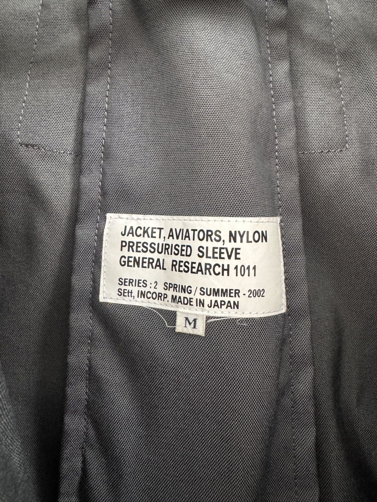 General Research S/S 2002 AVIATOR PRESSURIZED SLEEVE NYLON JACKET Size US M / EU 48-50 / 2 - 5 Thumbnail
