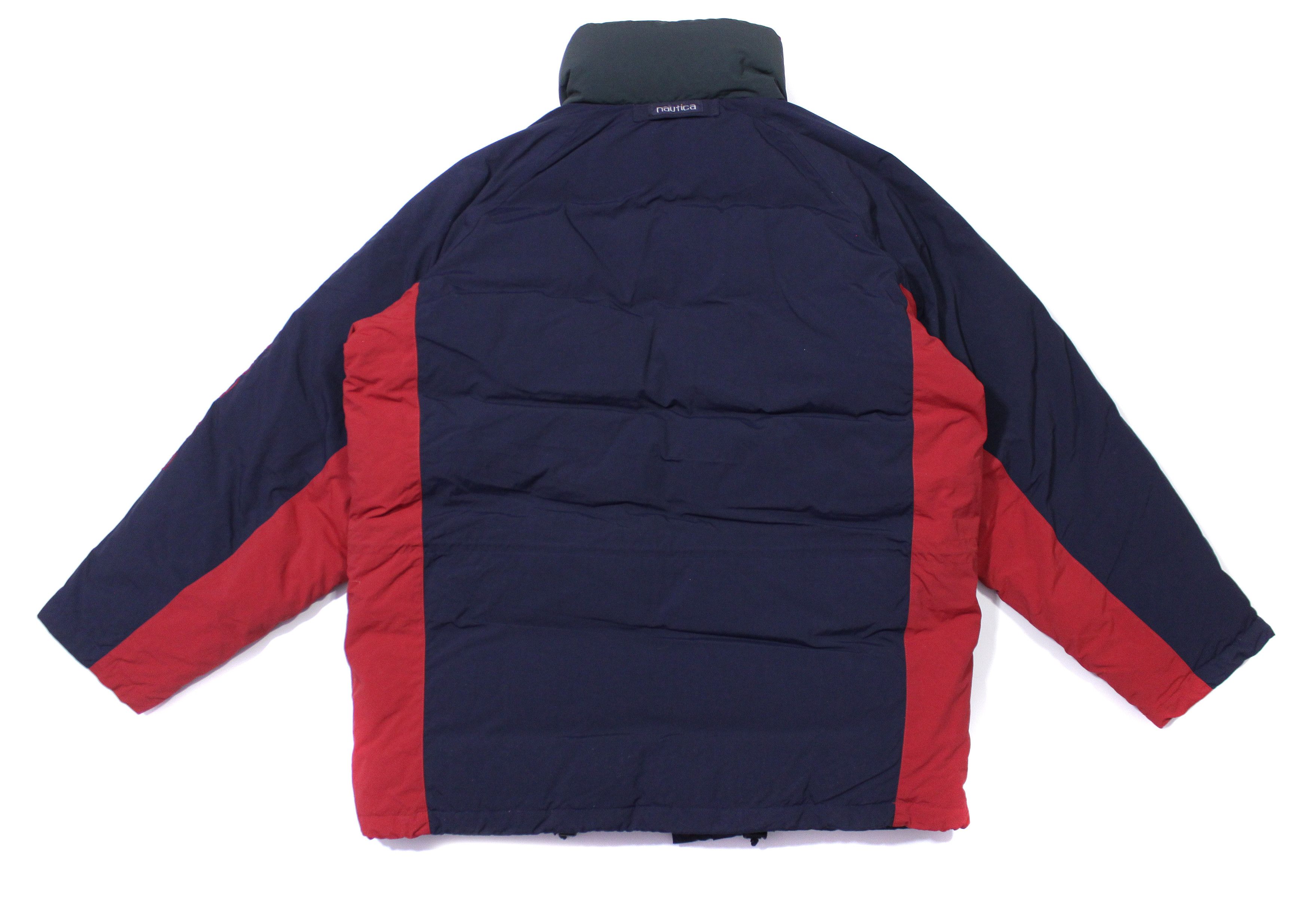 Nautica 00S Big Logo Duck Down Jacket Size US XL / EU 56 / 4 - 2 Thumbnail