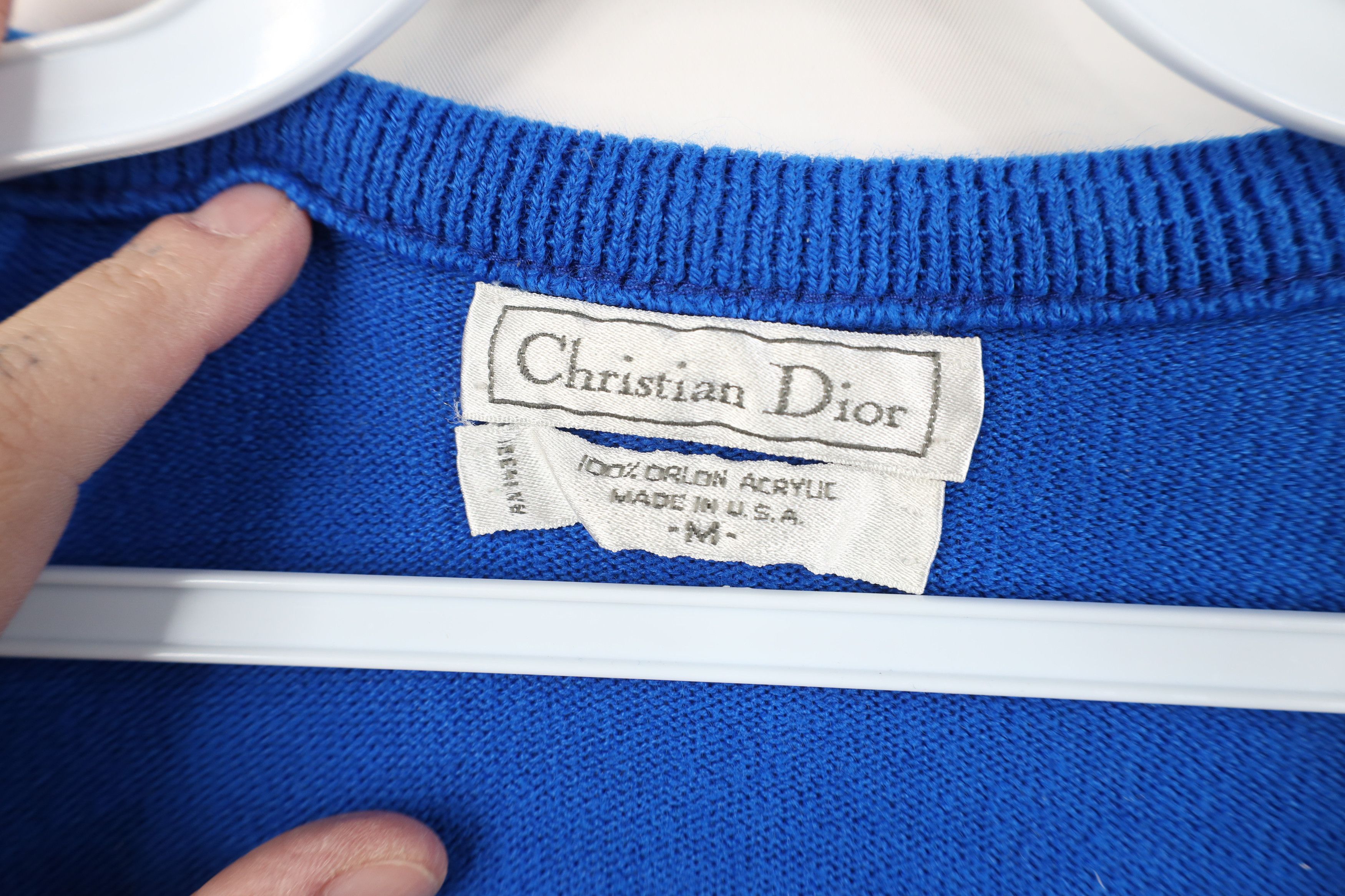 Christian Dior Monsieur Vintage 70s 80s Christian Dior Spell Out Knit Sweater USA Size US M / EU 48-50 / 2 - 9 Thumbnail