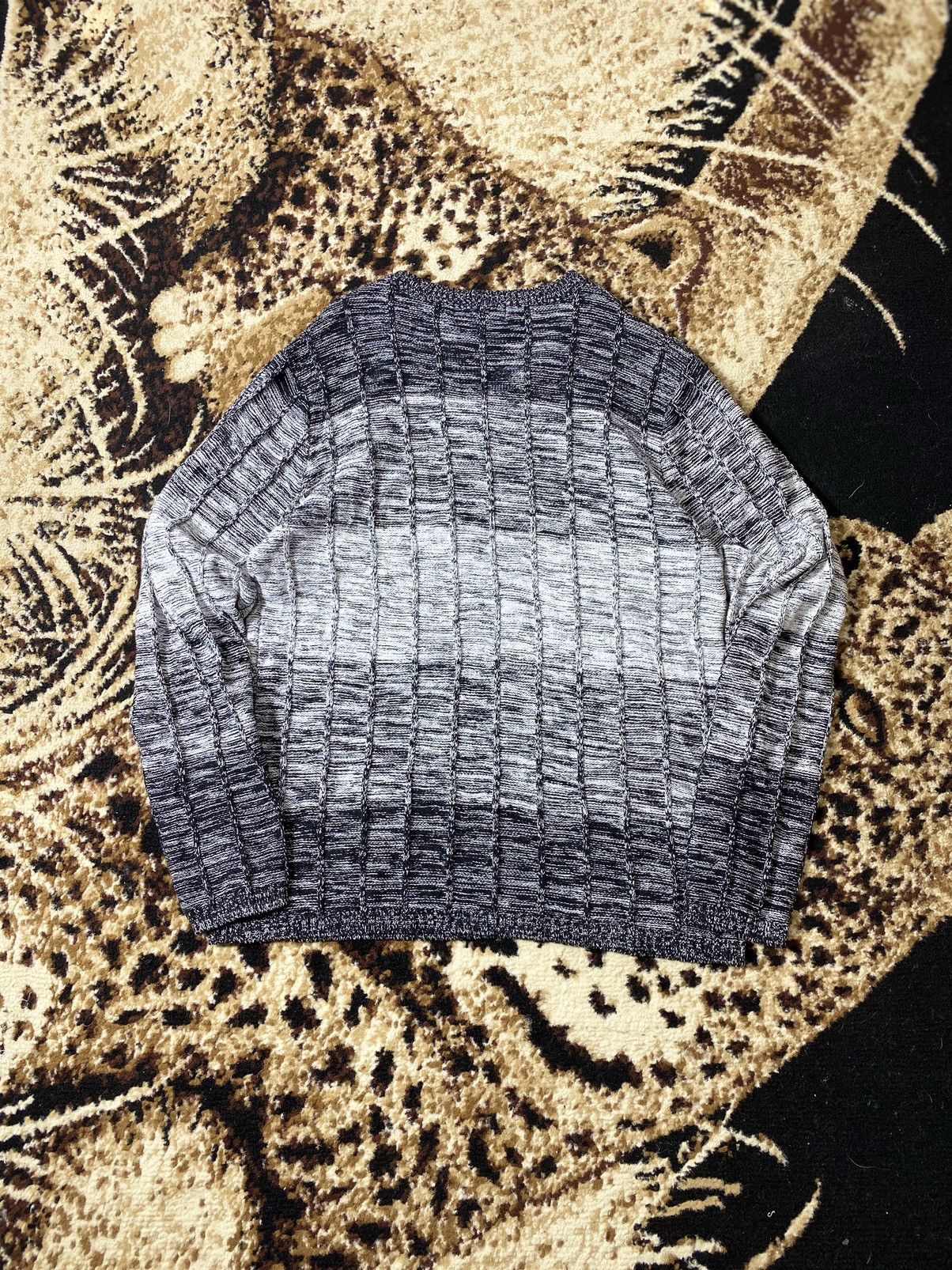 Beauty Beast × Japanese Brand Knitwear japanese-Stripe Cubic Sugar nunbernine style Size US XL / EU 56 / 4 - 2 Thumbnail