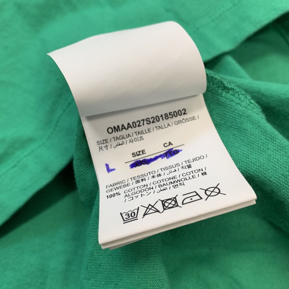 Off-White Off White Large Tee Fence Arrows Green T-Shirt Virgil Abloh Size US L / EU 52-54 / 3 - 9 Thumbnail