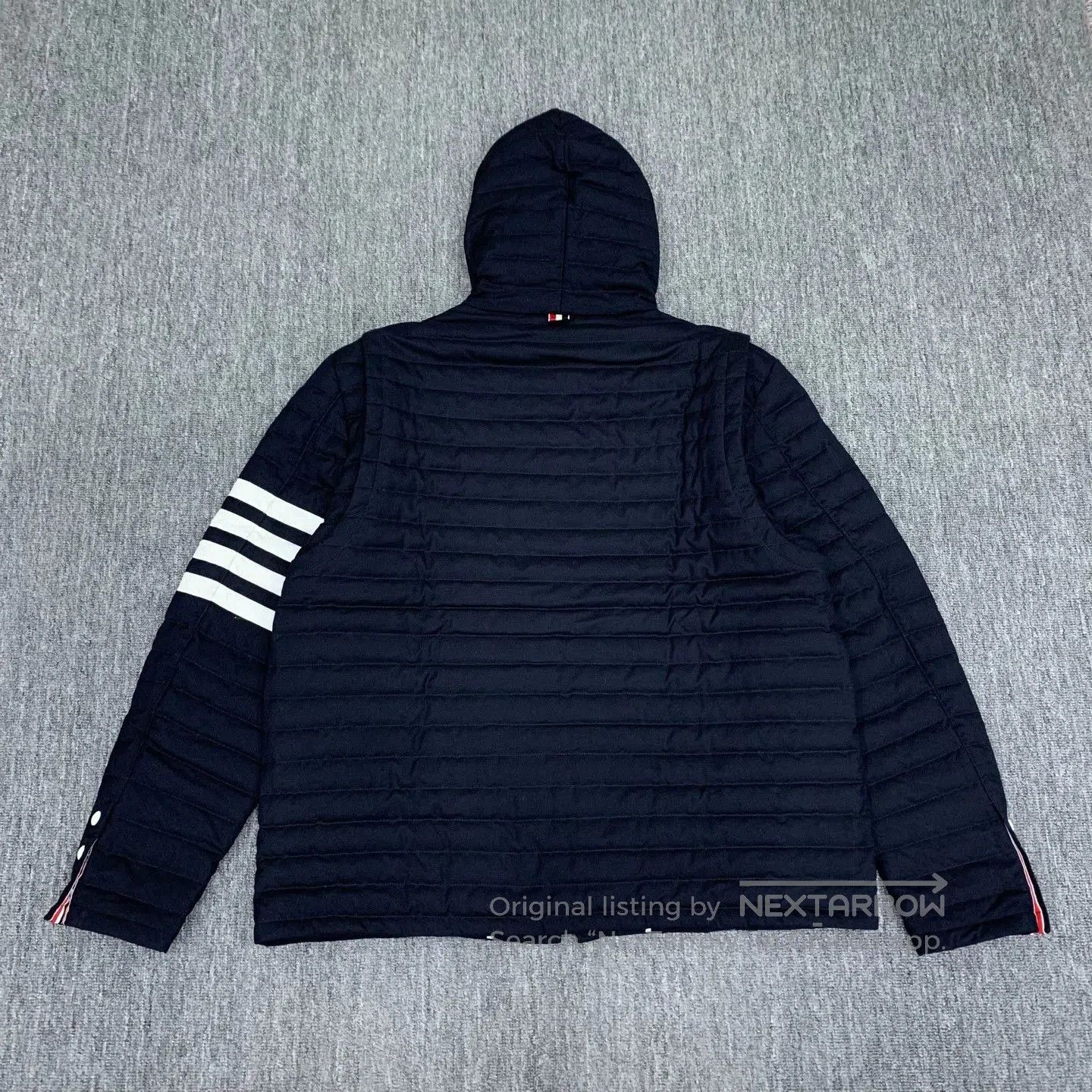Thom Browne thom browne navy down jacket with stripes. Size US M / EU 48-50 / 2 - 2 Thumbnail