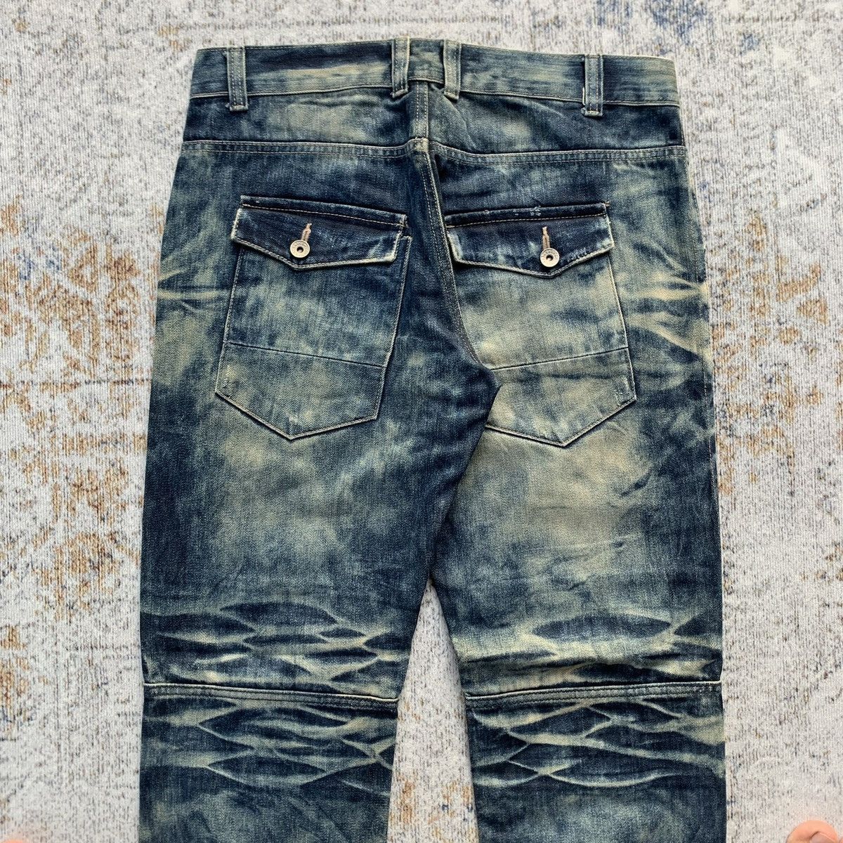 Japanese Brand 2000s Japanese Brand Pinball Mud Wash Multipocket Jeans Size US 34 / EU 50 - 7 Thumbnail