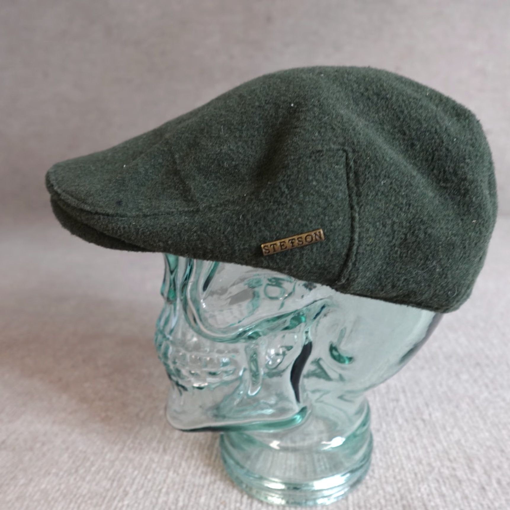 Stetson Stetson Hat Newsboy Cap Medium Green Wool Blend Men M Green Newsboy Cap Classic Lined Size ONE SIZE - 7 Thumbnail