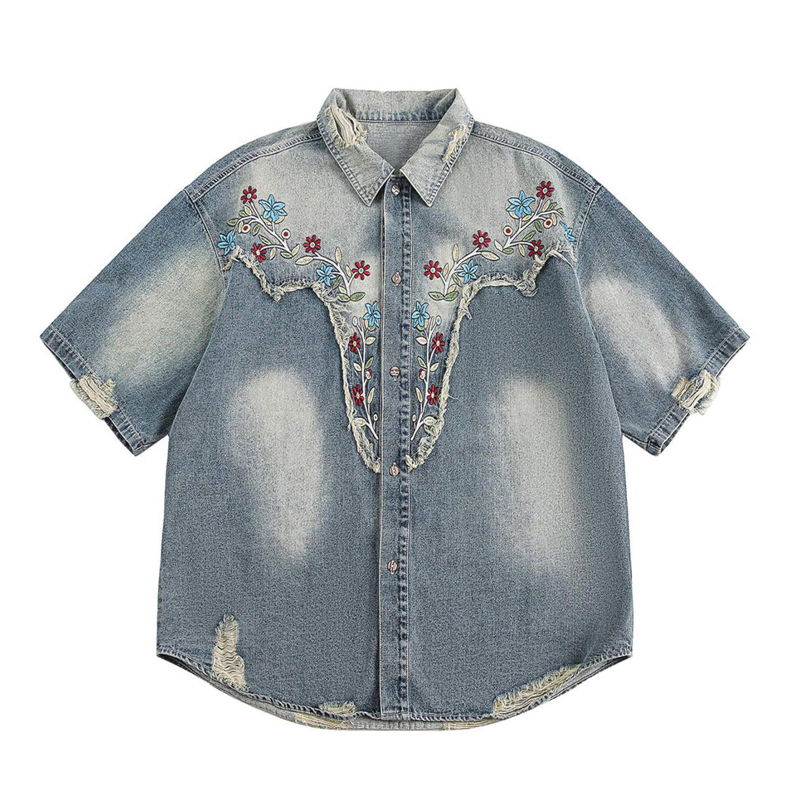 Other Floral Rodeo Embroidered Button Short Sleeve Shirt Size US M / EU 48-50 / 2 - 1 Thumbnail