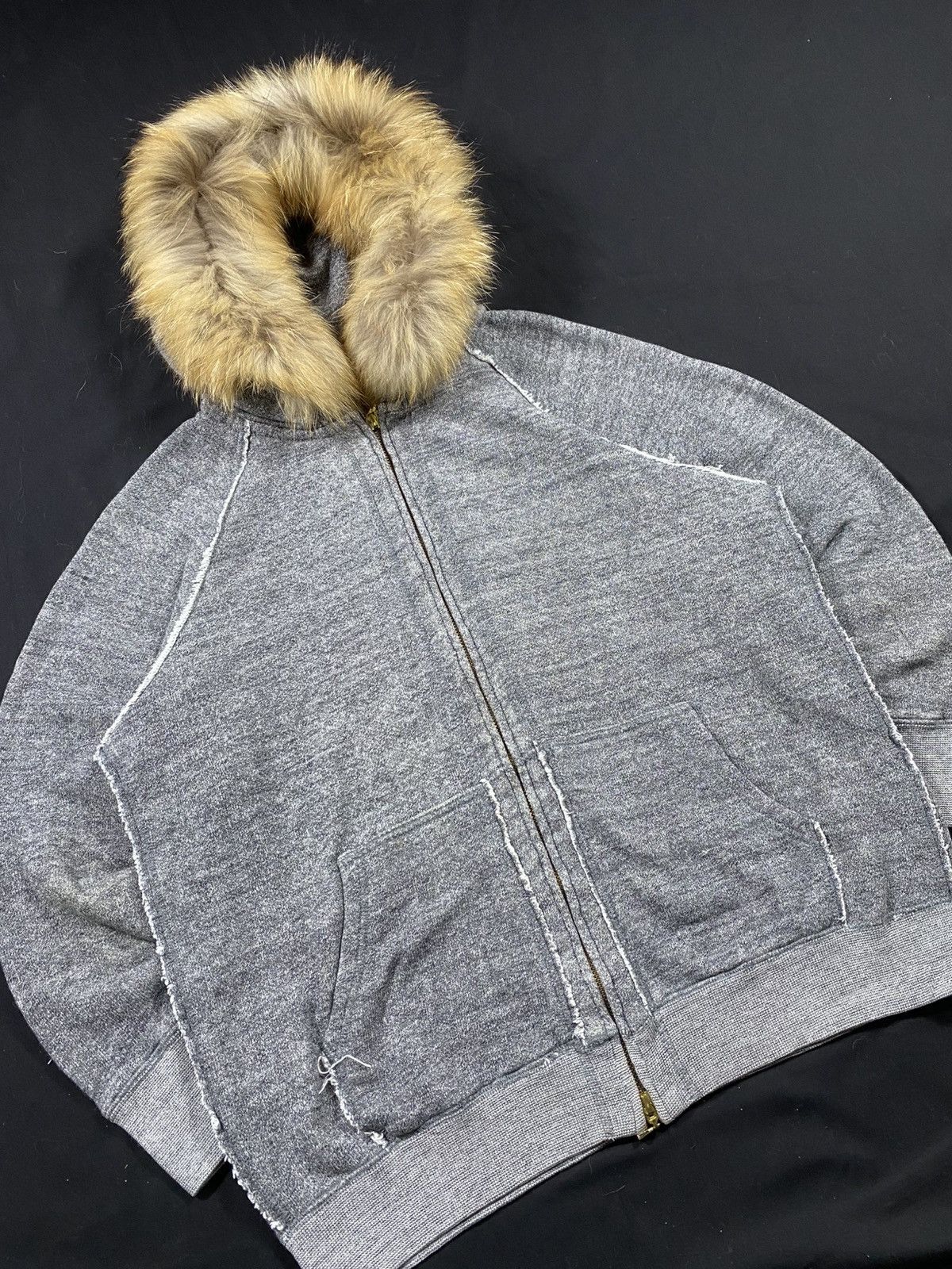 If Six Was Nine Japanese LTS Internasional Faux Fur Hoodie Distressed style Size US L / EU 52-54 / 3 - 3 Thumbnail