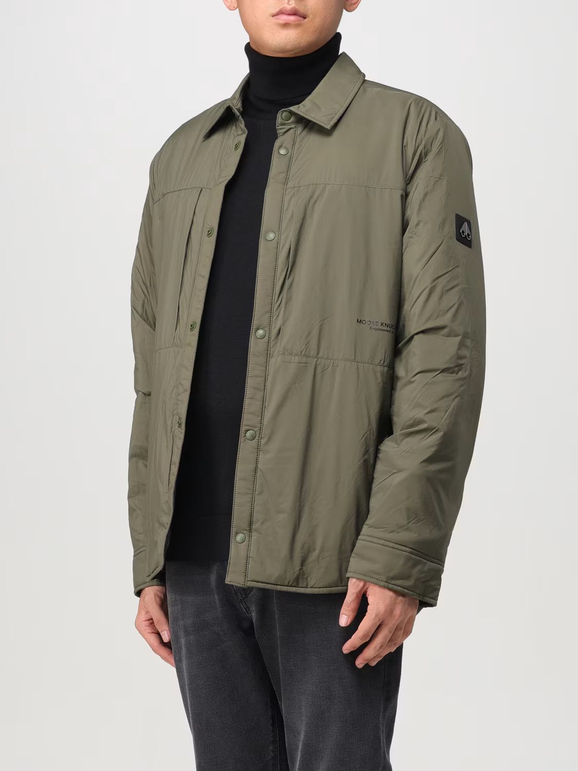 Moose Knuckles o1s22i1n1124 Ash Nylon Shirt-Style Jacket in Green Size US M / EU 48-50 / 2 - 3 Thumbnail