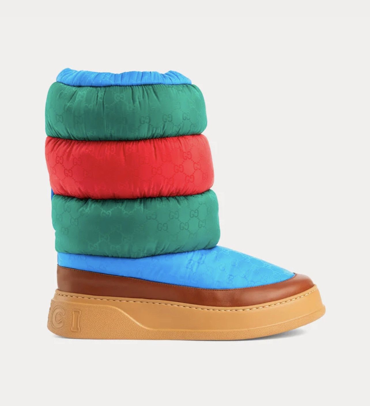 image of Gucci Gg Nylon Padded Boots Multicolour, Men's (Size 12)