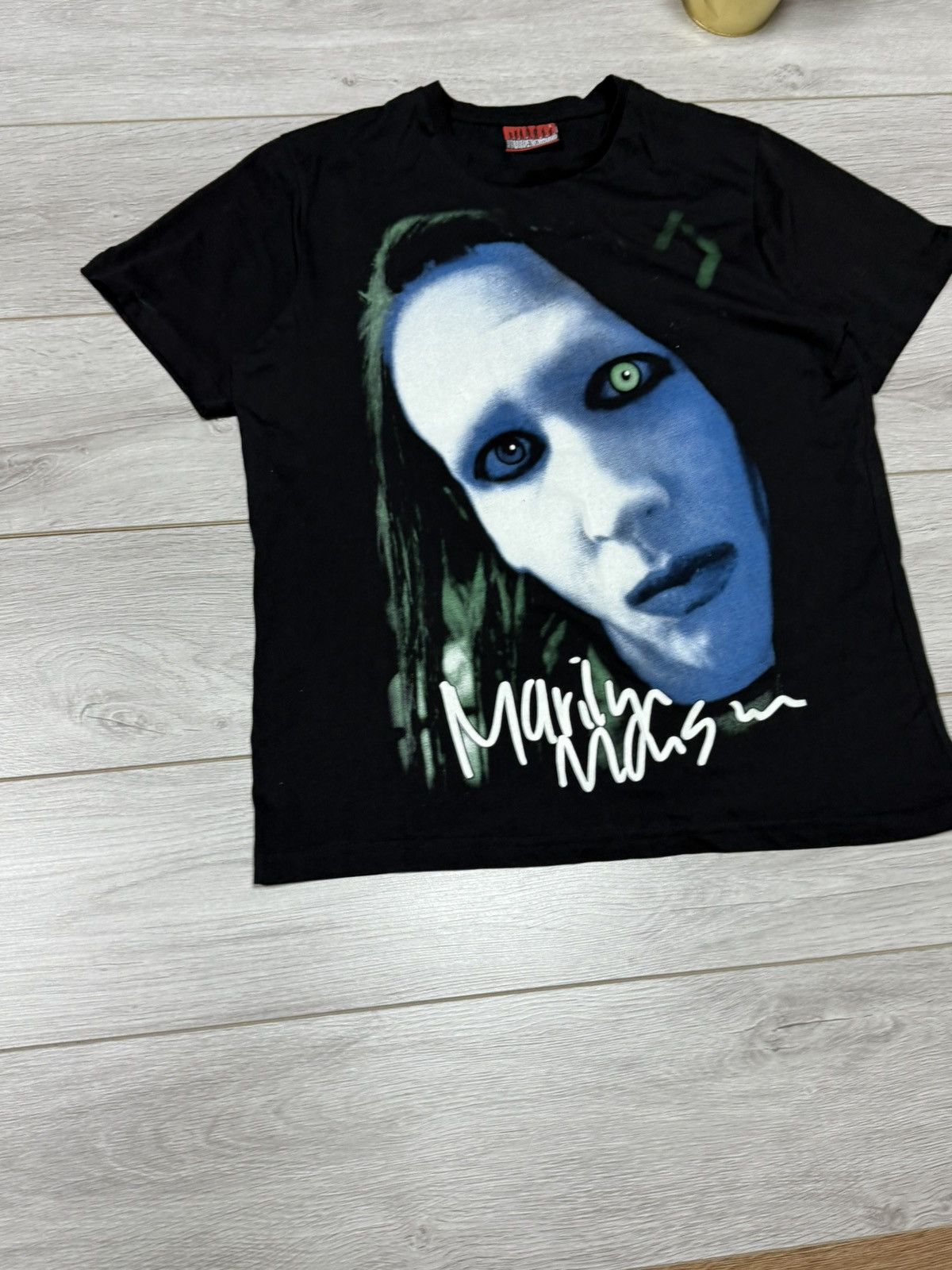 Marilyn Manson Marilyn Manson vintage bootleg big face print tee shirt Size US L / EU 52-54 / 3 - 3 Thumbnail
