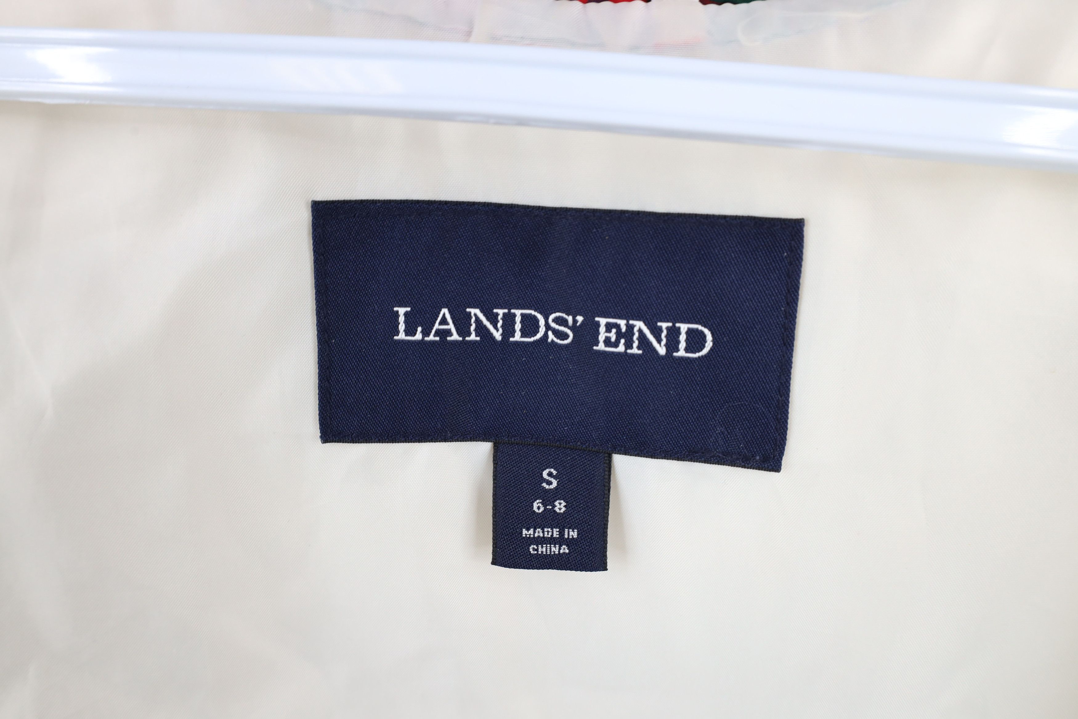 Lands' End × Vintage Vintage Y2K Lands End Insulated Puffer Vest Jacket Plaid Size S / US 4 / IT 40 - 6 Thumbnail