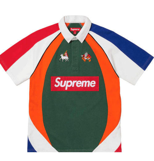 Supreme Supreme Rugby Yellow Blue Box Logo Size Medium | Grailed