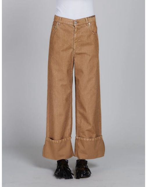 Marni o1w1db10125 High Waist Wide Leg Trousers in Camel Brown Size 27" / US 4 / IT 40 - 1 Thumbnail