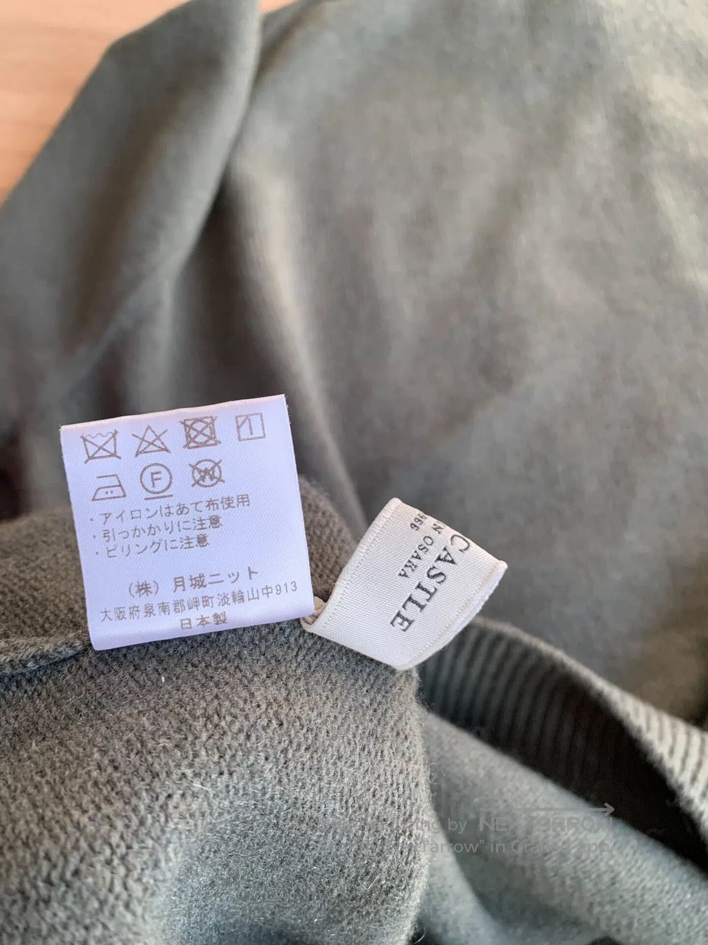 Japanese Brand stylish men's cashmere wool sweater in green. Size US XL / EU 56 / 4 - 3 Thumbnail
