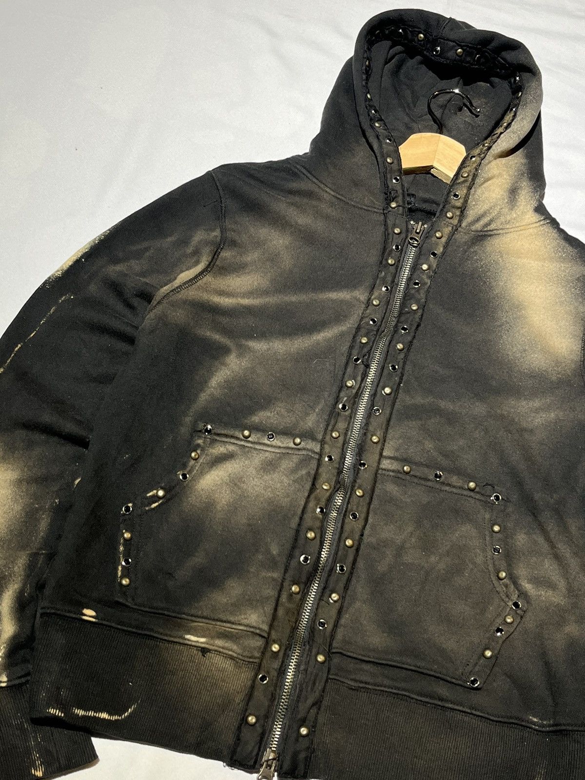 JACKROSE × Japanese Brand Black Rose In Chispa Eleilutrica Distressed Zipper Hoodie Size US S / EU 44-46 / 1 - 5 Thumbnail