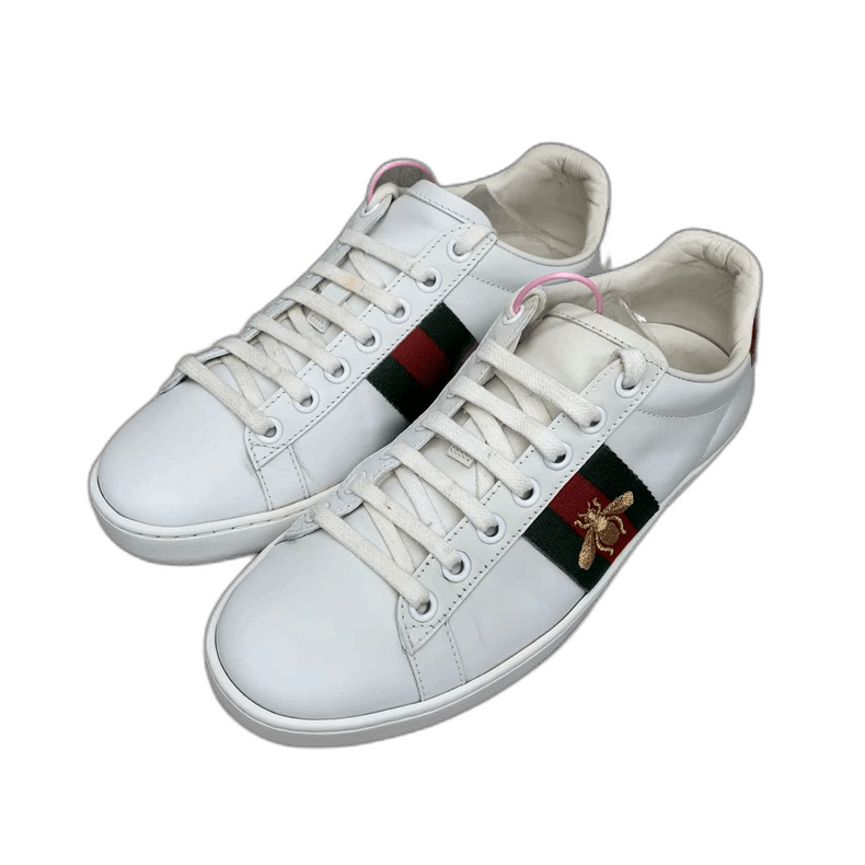 Gucci Gucci White Bee Sneakers Size 35-2505 Size US 6 / IT 36 - 1 Thumbnail