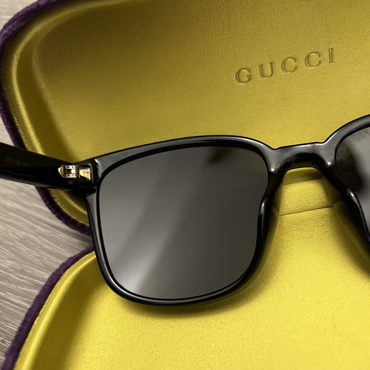 Gucci Gucci Square Sunglasses GG0637SK 001 Unisex Size ONE SIZE - 7 Thumbnail