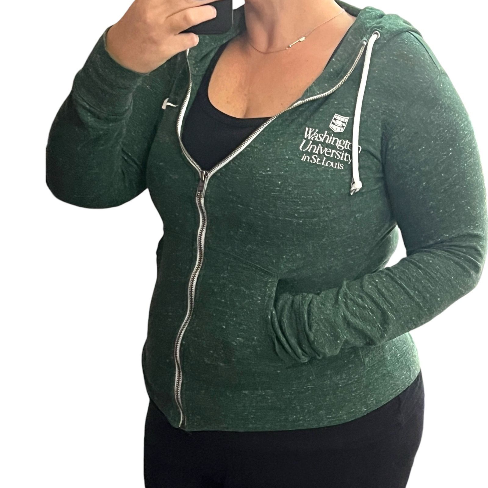 Nike Washington University St. Louis Full Zip Hooded Jacket Size XS / US 0-2 / IT 36-38 - 2 Thumbnail