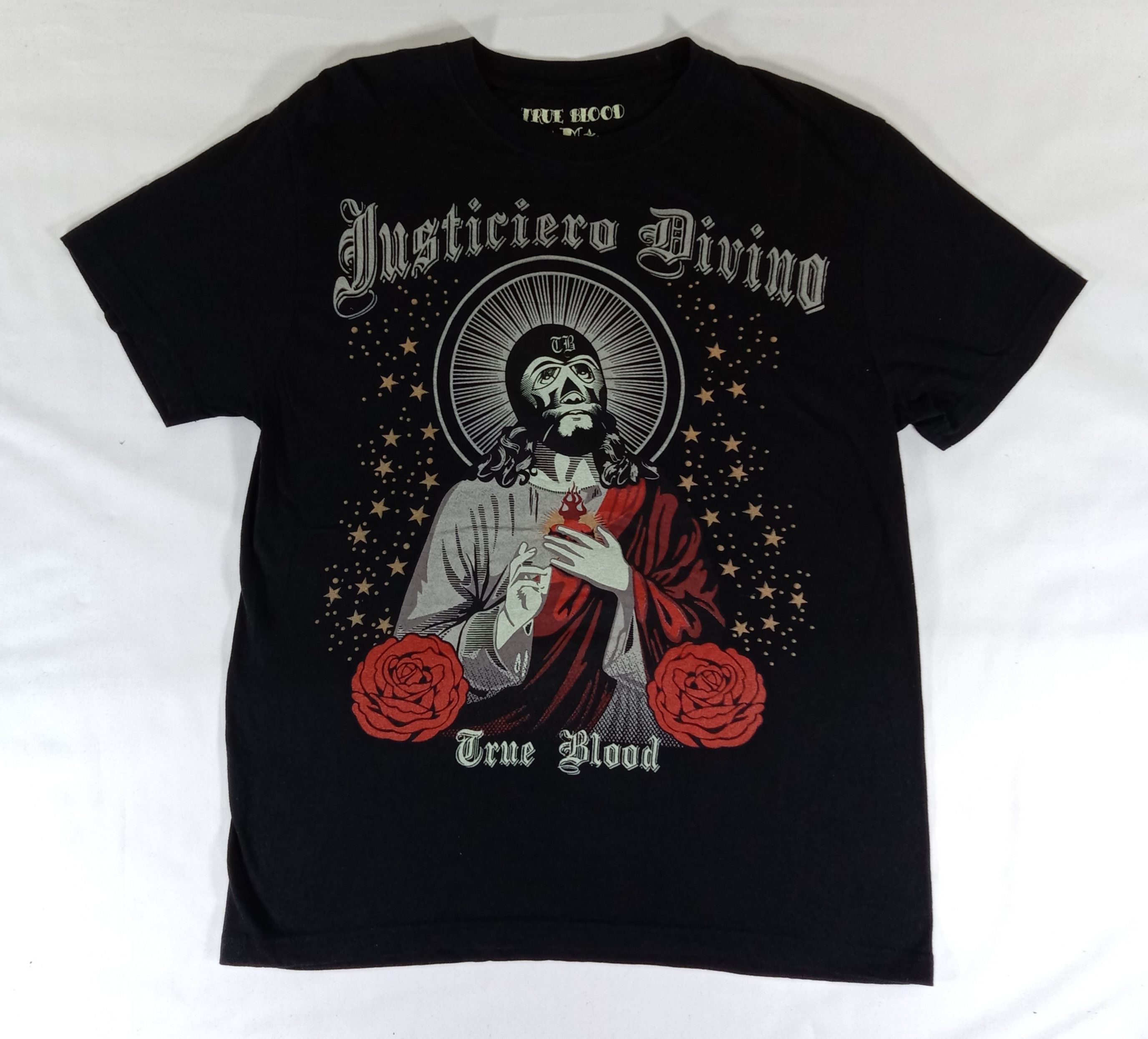 Vintage Vintage True Blood X Justiciero Divino Over Printed T Shirt Size US M / EU 48-50 / 2 - 1 Thumbnail