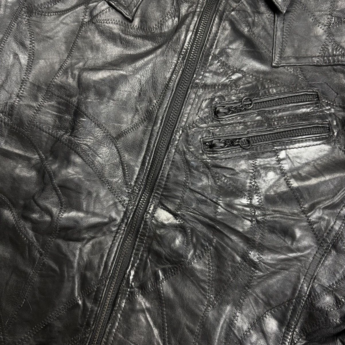 Tornado Mart Hideaways Nicole patchwork riders leather jacket vkei style Size US M / EU 48-50 / 2 - 7 Thumbnail