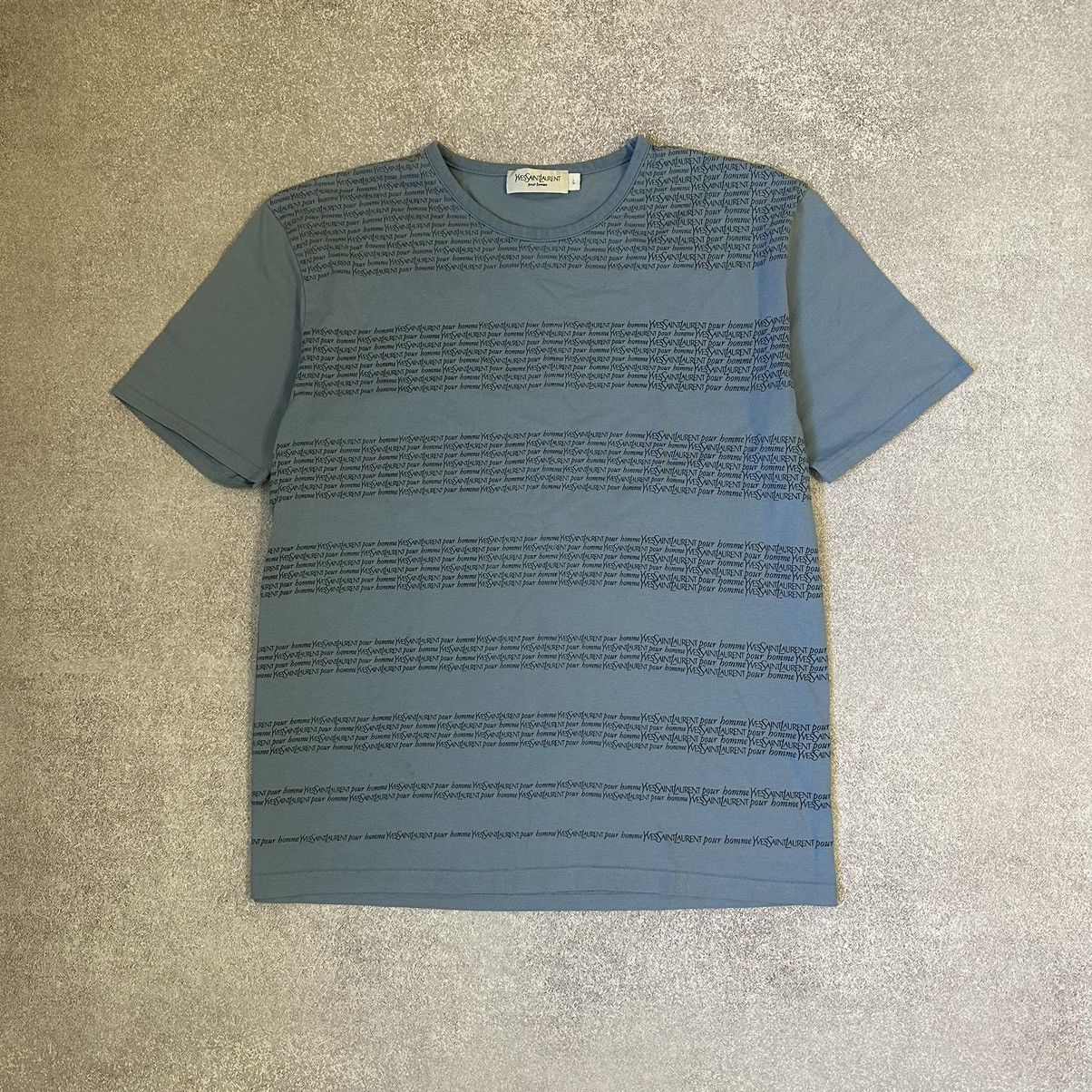 Yves Saint Laurent Yves Saint Laurent vintage multilogo monogram T-shirt YSL Size US L / EU 52-54 / 3 - 1 Thumbnail