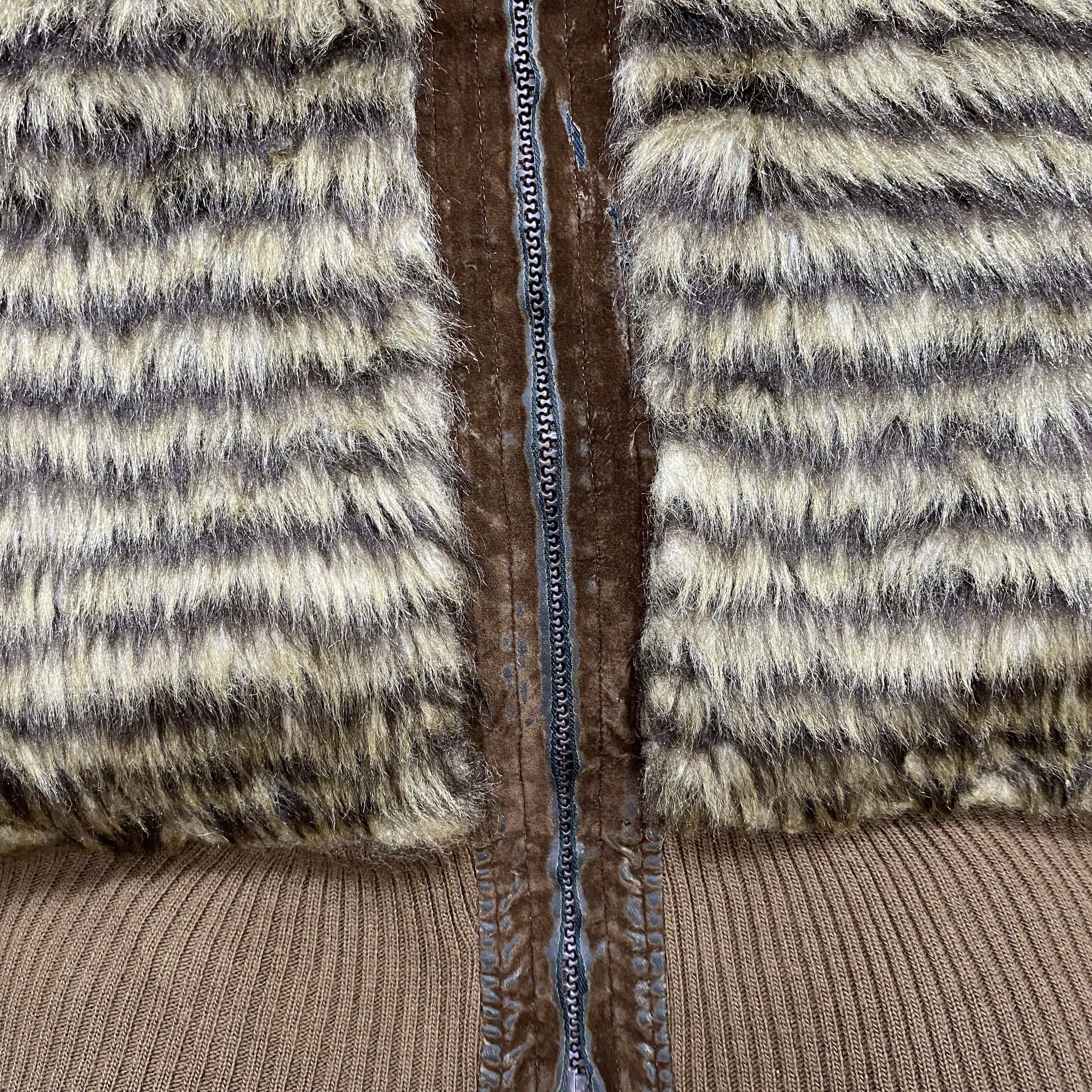 Issey Miyake Vintage 90s RIVER JAC Faux Fur Tiger Striped Jacket-J530 Size US M / EU 48-50 / 2 - 19 Thumbnail
