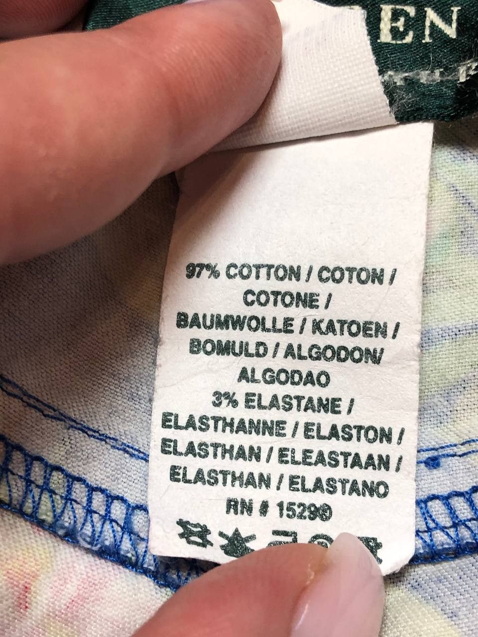 Lauren Ralph Lauren streetwear blue pants print flowers Lauren Ralph Lauren Y2K Size 30" / US 8 / IT 44 - 3 Thumbnail