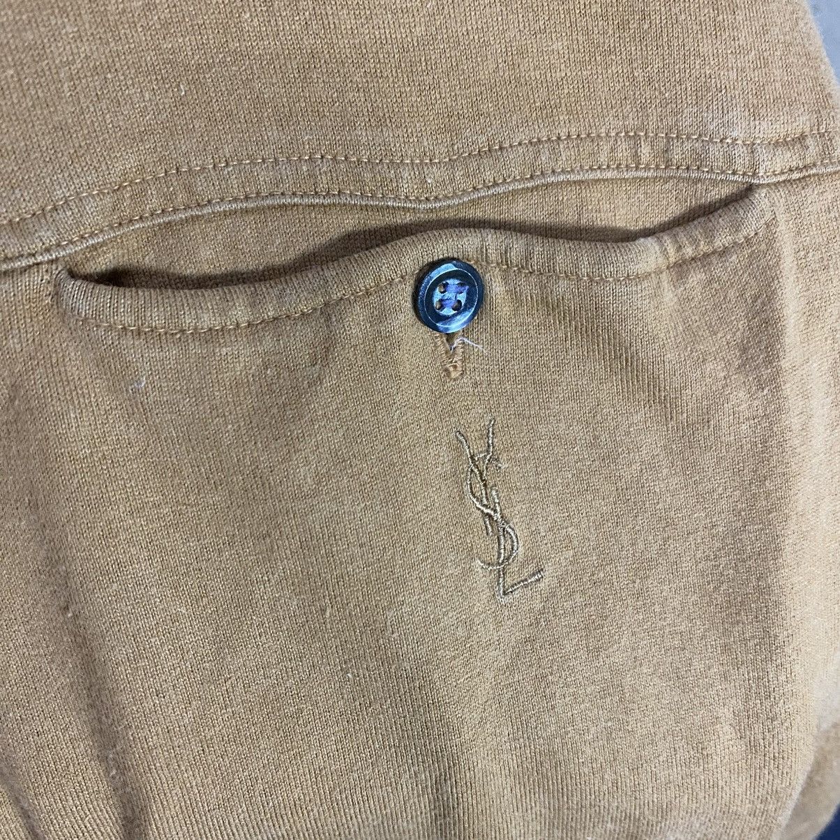 Yves Saint Laurent Vintage YVES SAINT LAUREN Double Pocket Long Sleeve Polo Tee Size US M / EU 48-50 / 2 - 4 Thumbnail