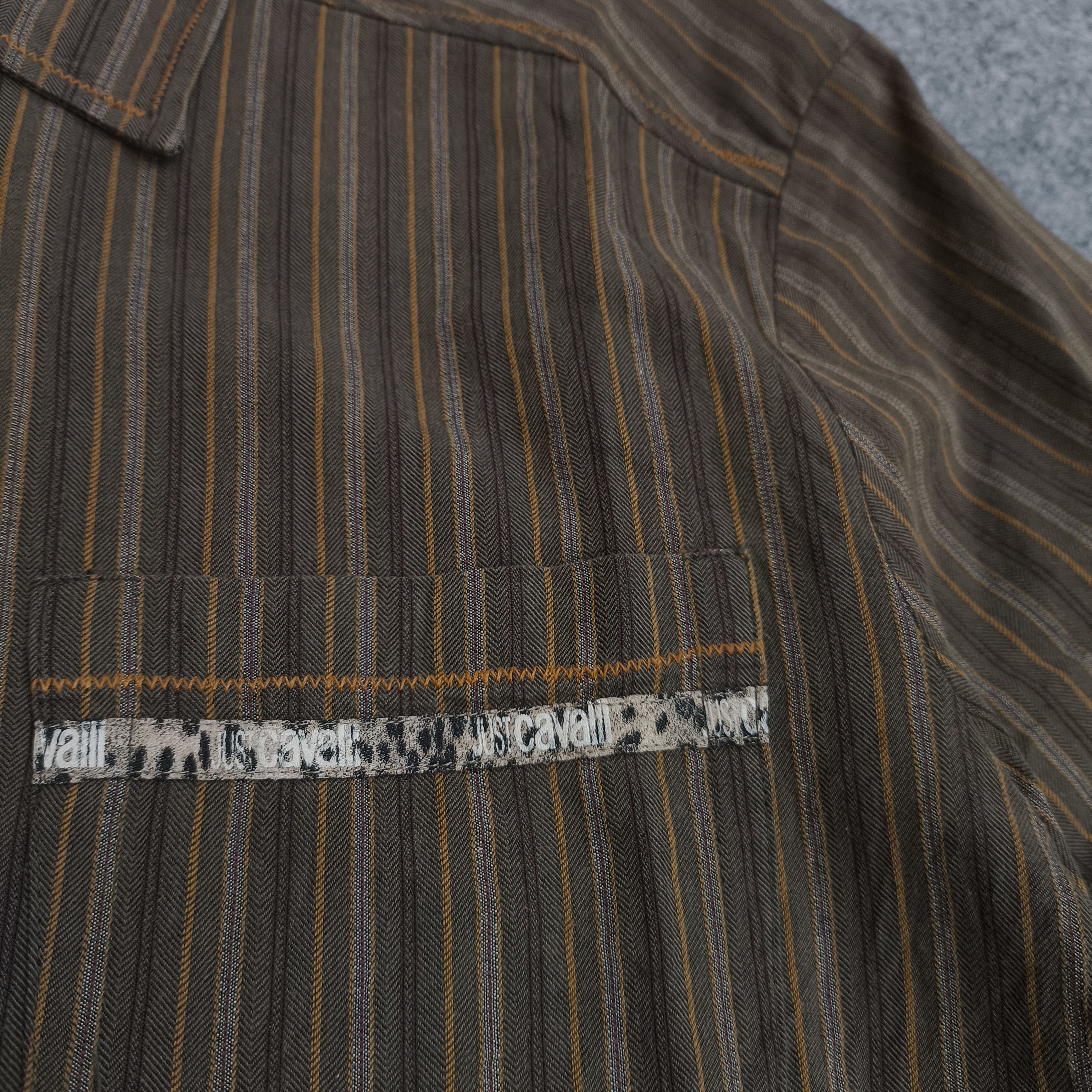 Just Cavalli Just cavalli Roberto cavalli striped shirt button up szTag L Size US M / EU 48-50 / 2 - 2 Thumbnail