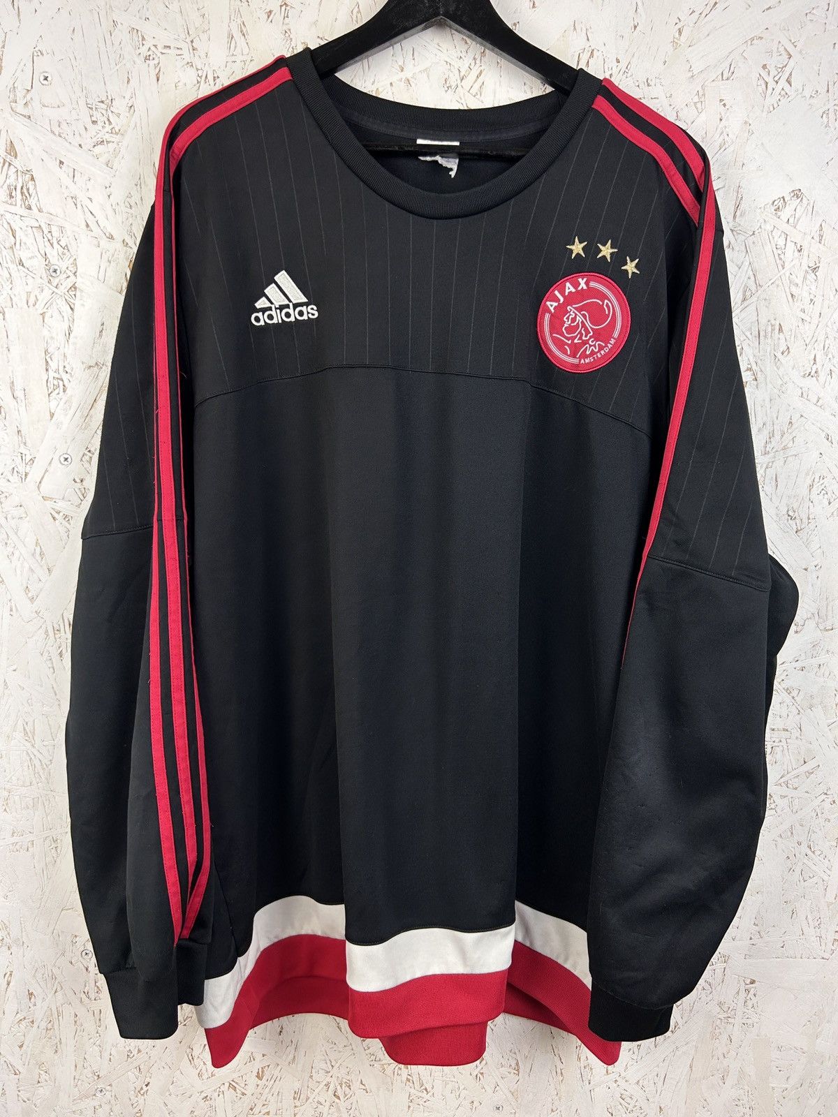 Adidas Adidas Ajax Amsterdam 2015/16 Training Sweatshirt Crewneck Size US XXL / EU 58 / 5 - 1 Thumbnail